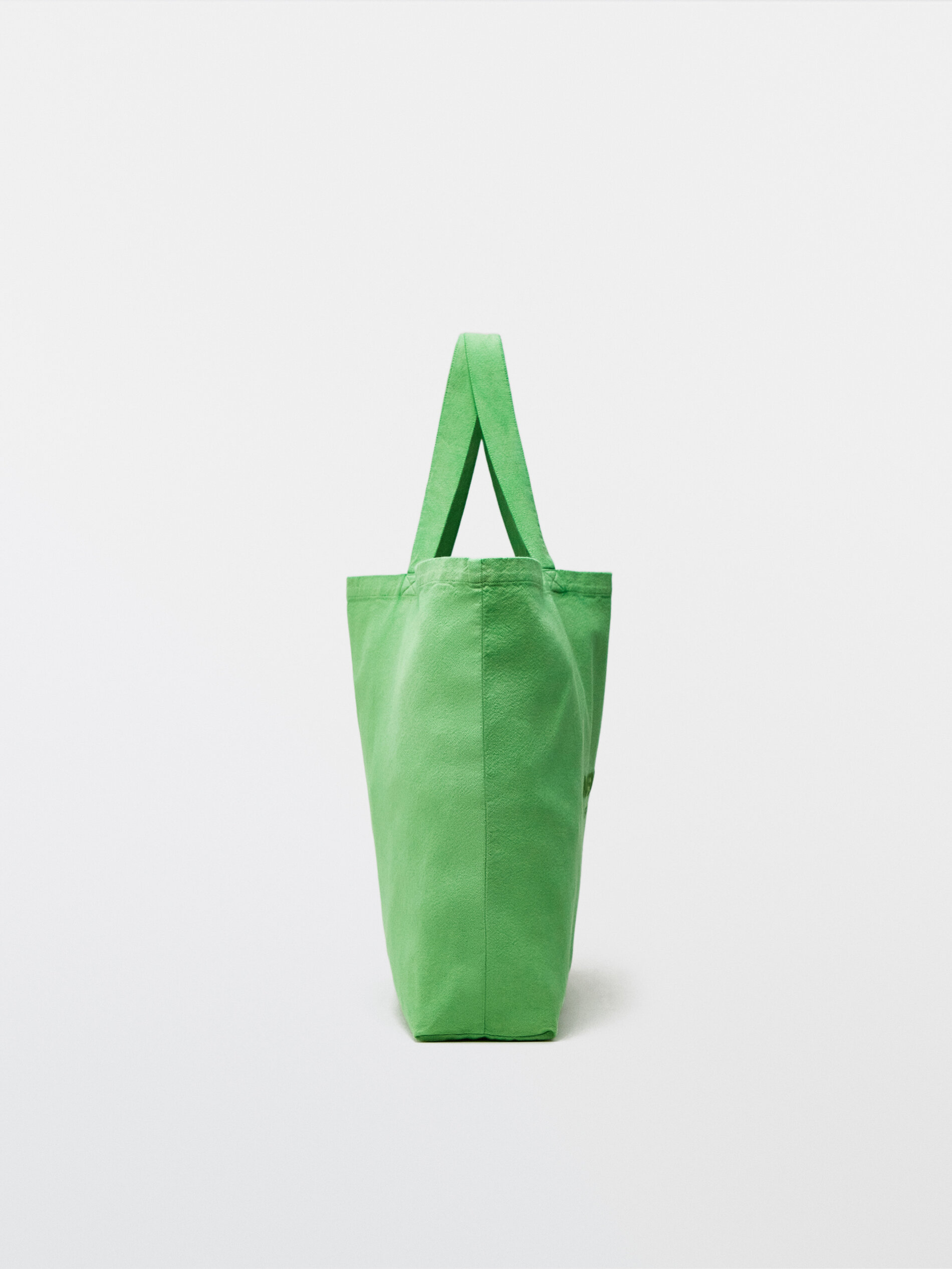 green tote bag