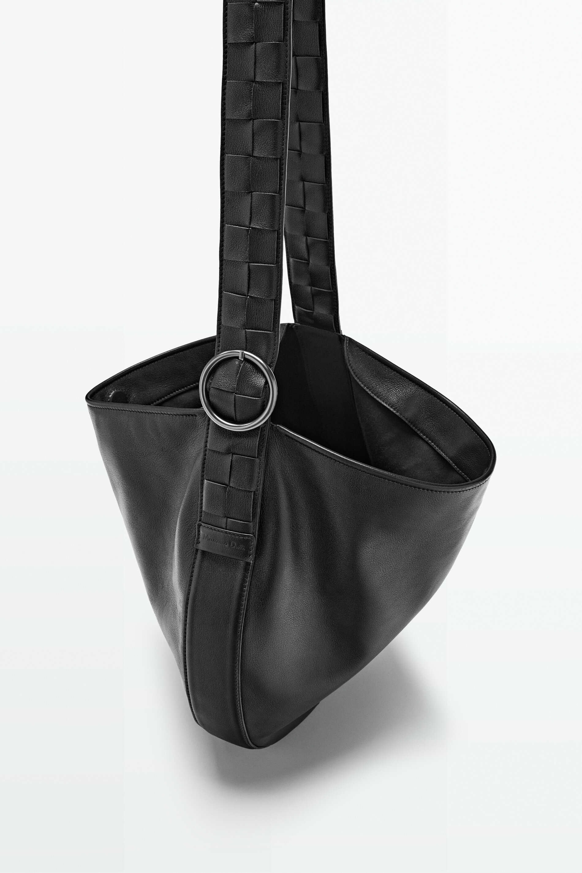 massimo dutti leather backpack