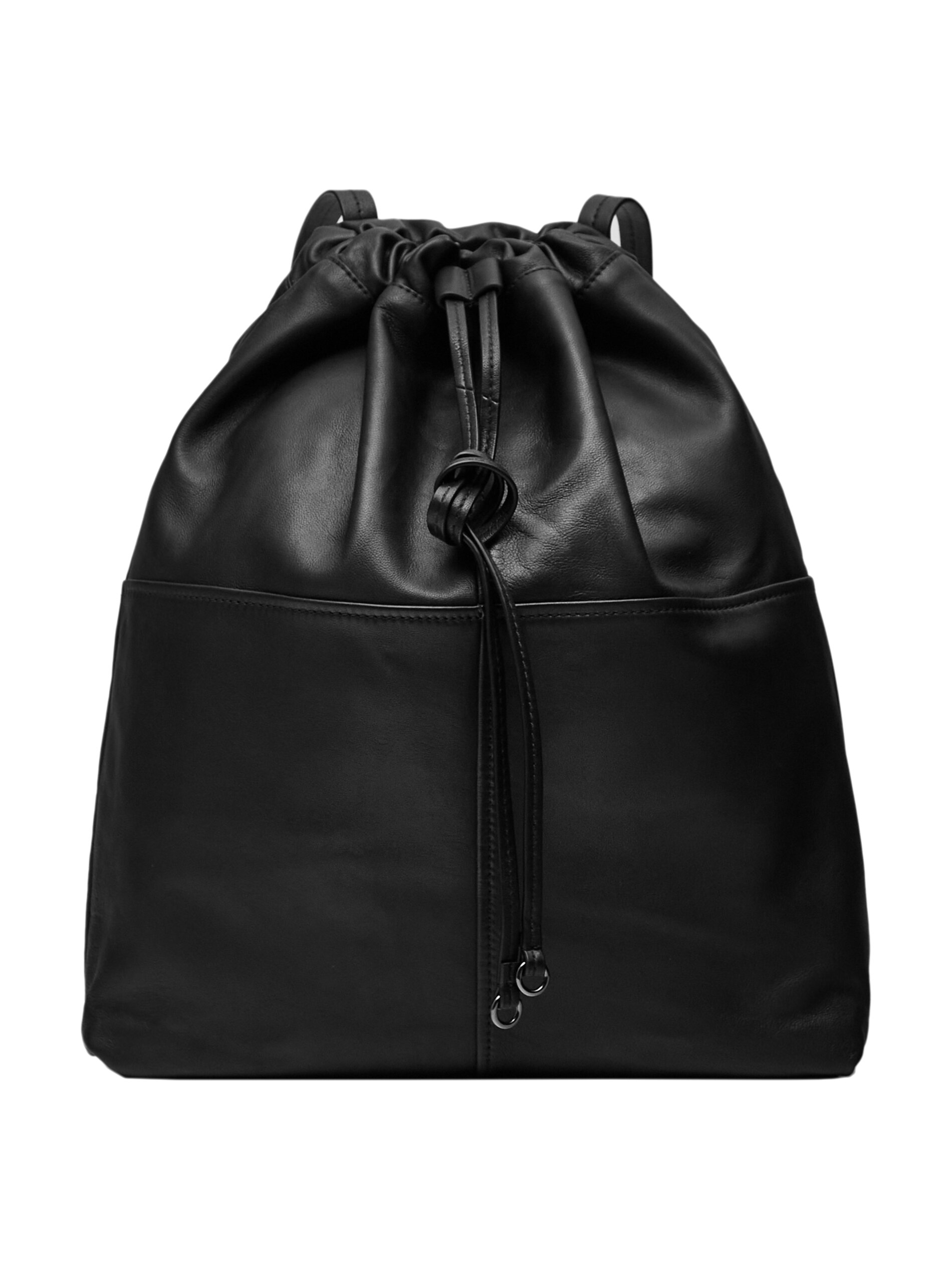 massimo dutti backpack leather