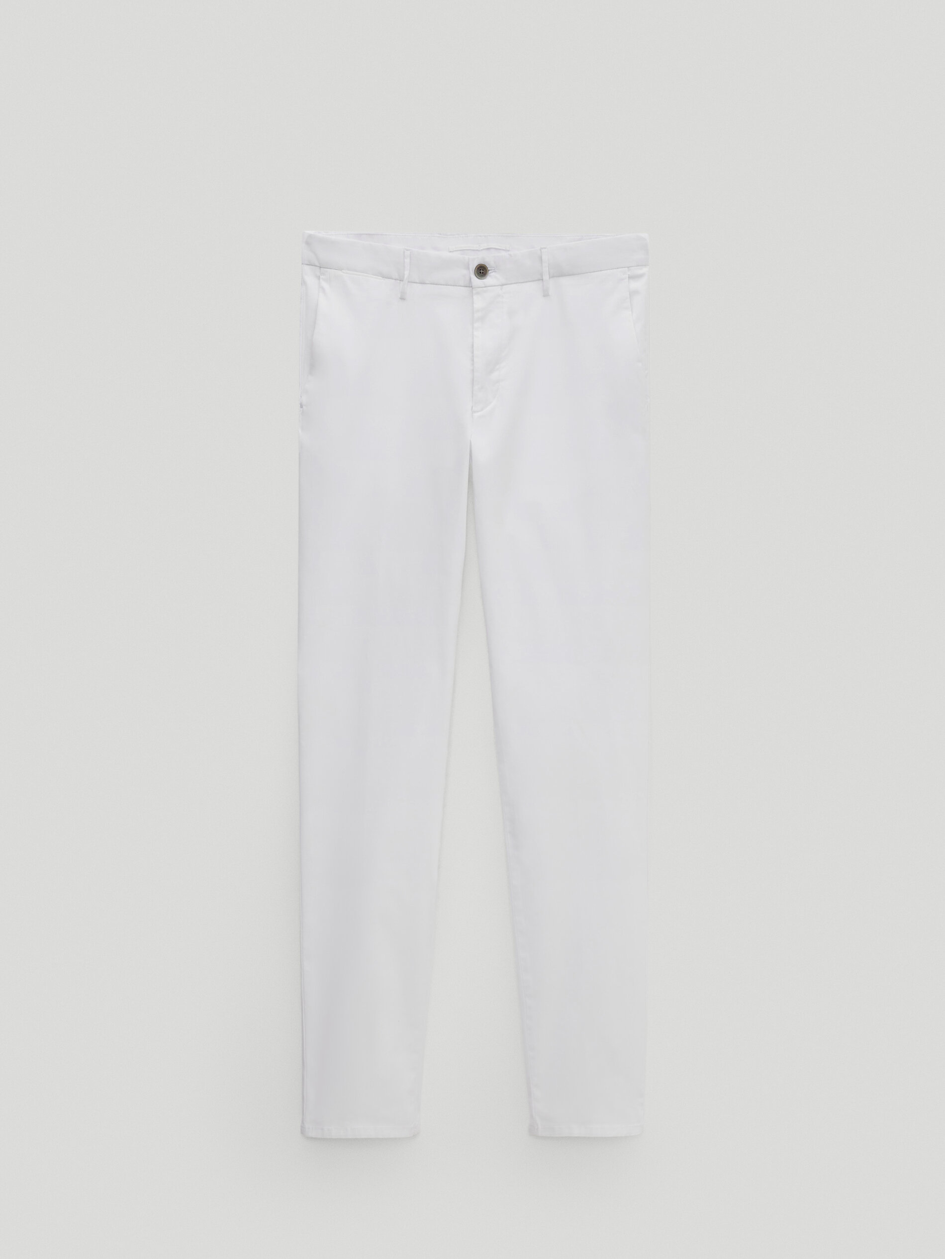 s Slim fit cotton chinos Massimo Dutti 