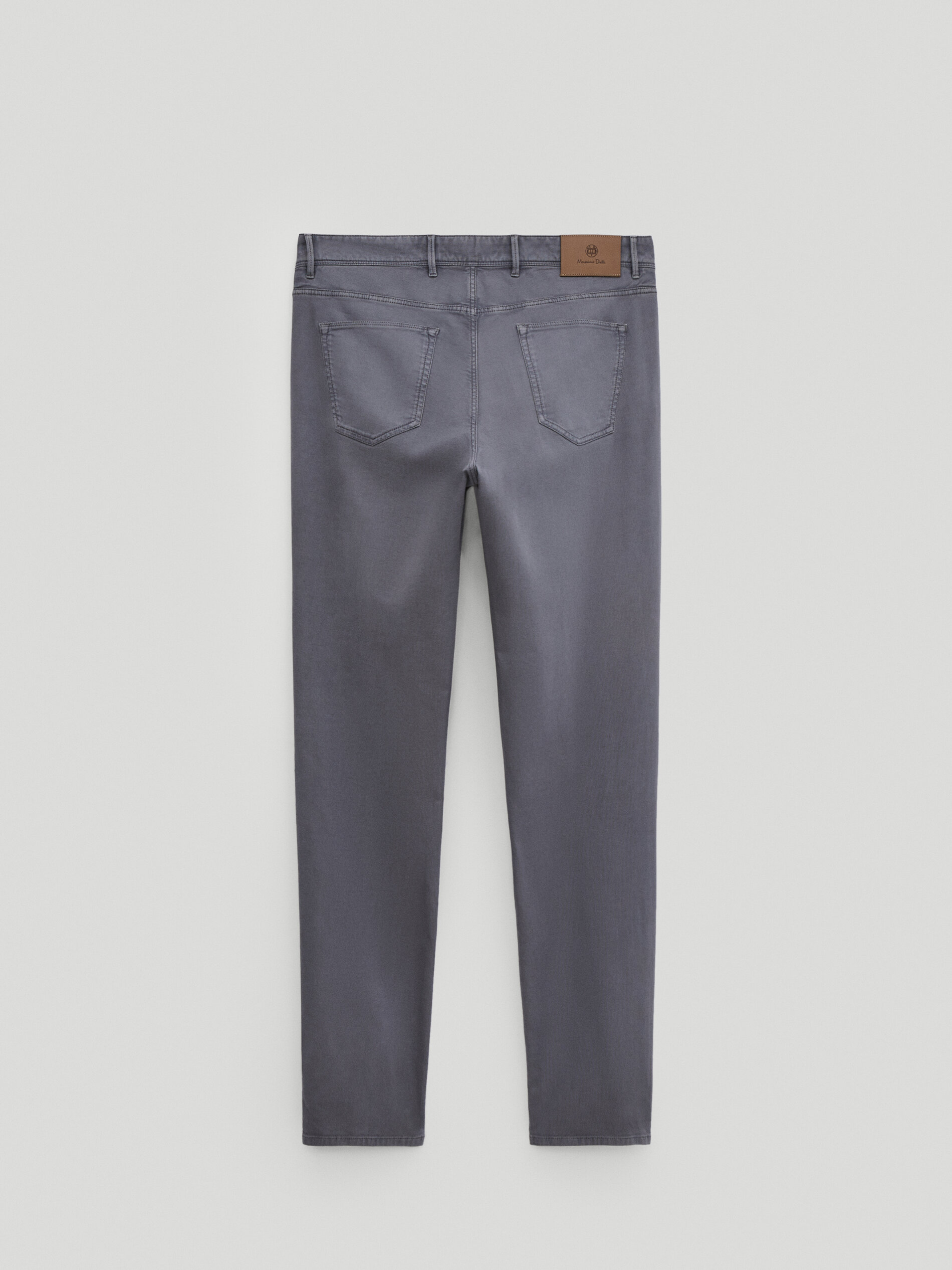 null´s Slim fit denim-effect trousers Massimo Dutti Portugal