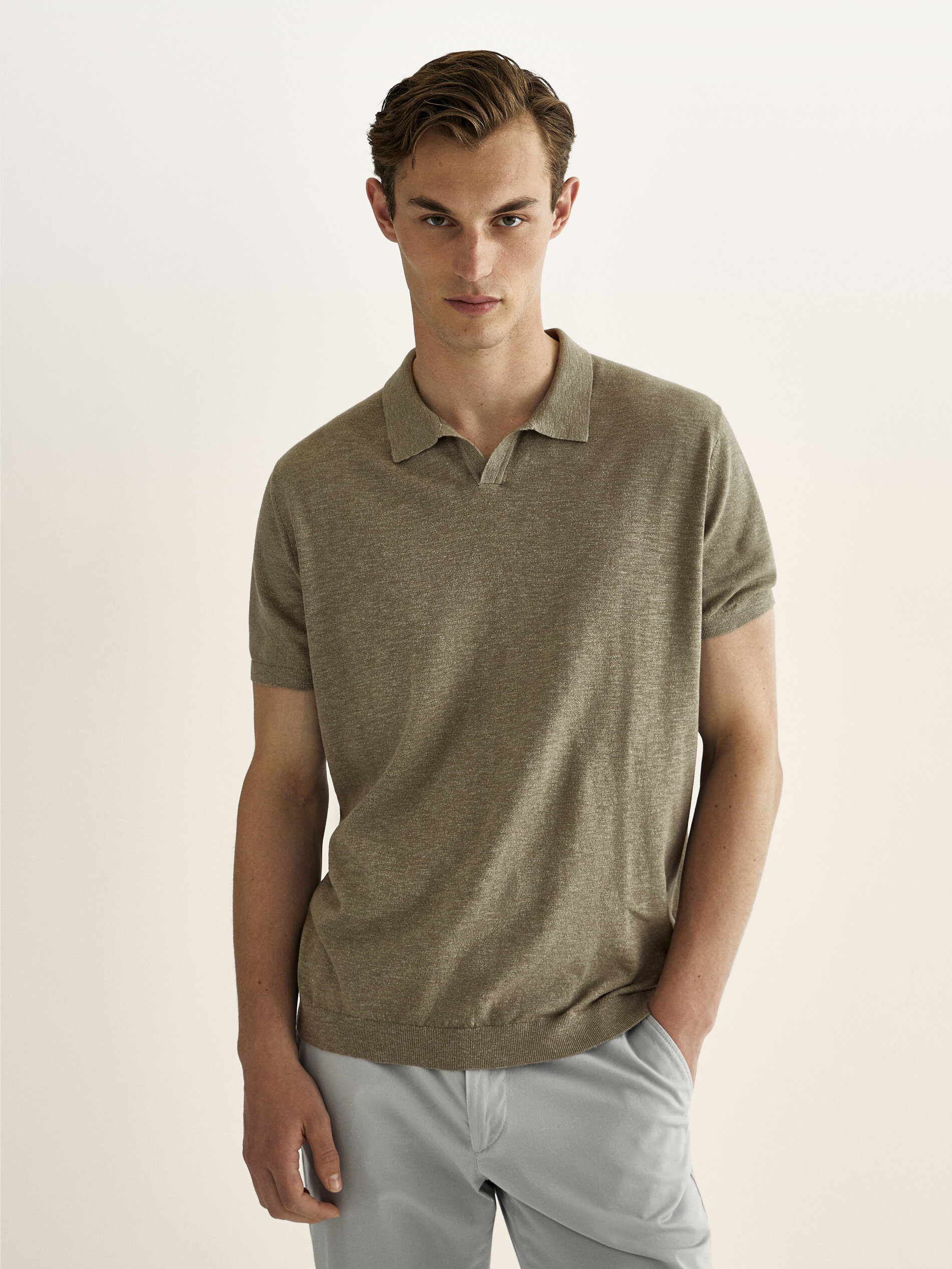 Linen polo shirt Clearance