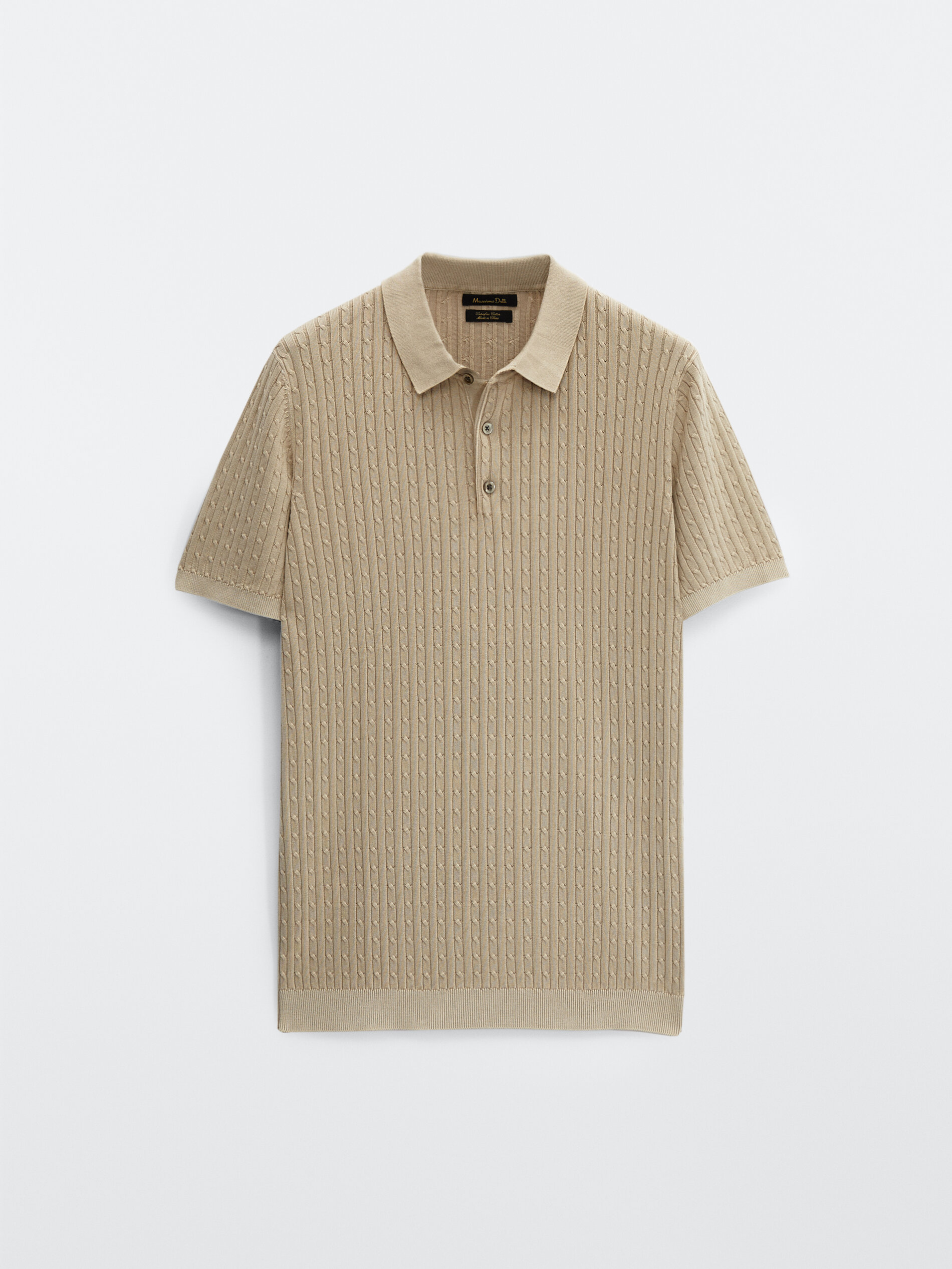 men's knit polo sweater