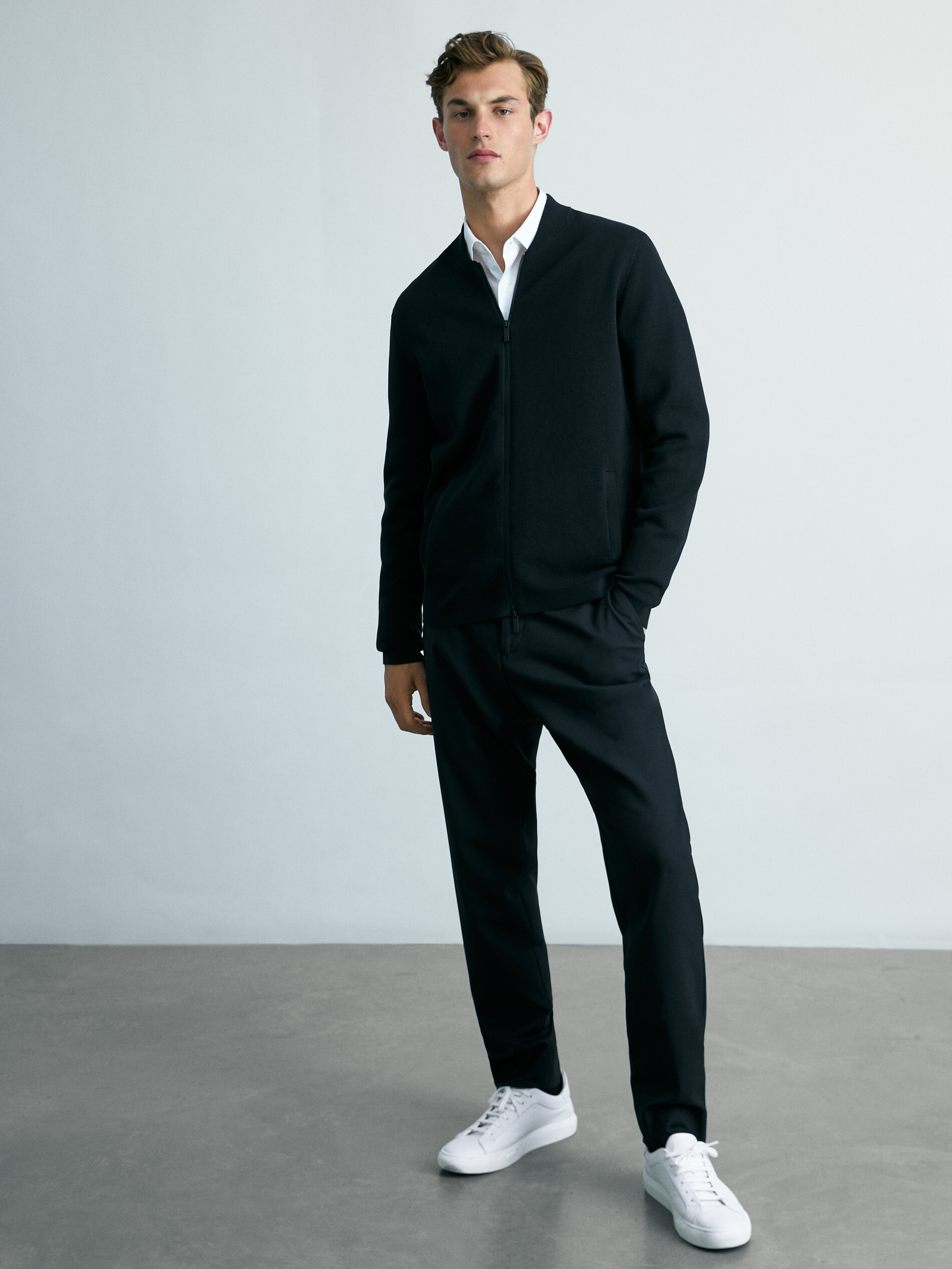 bomber style cardigan