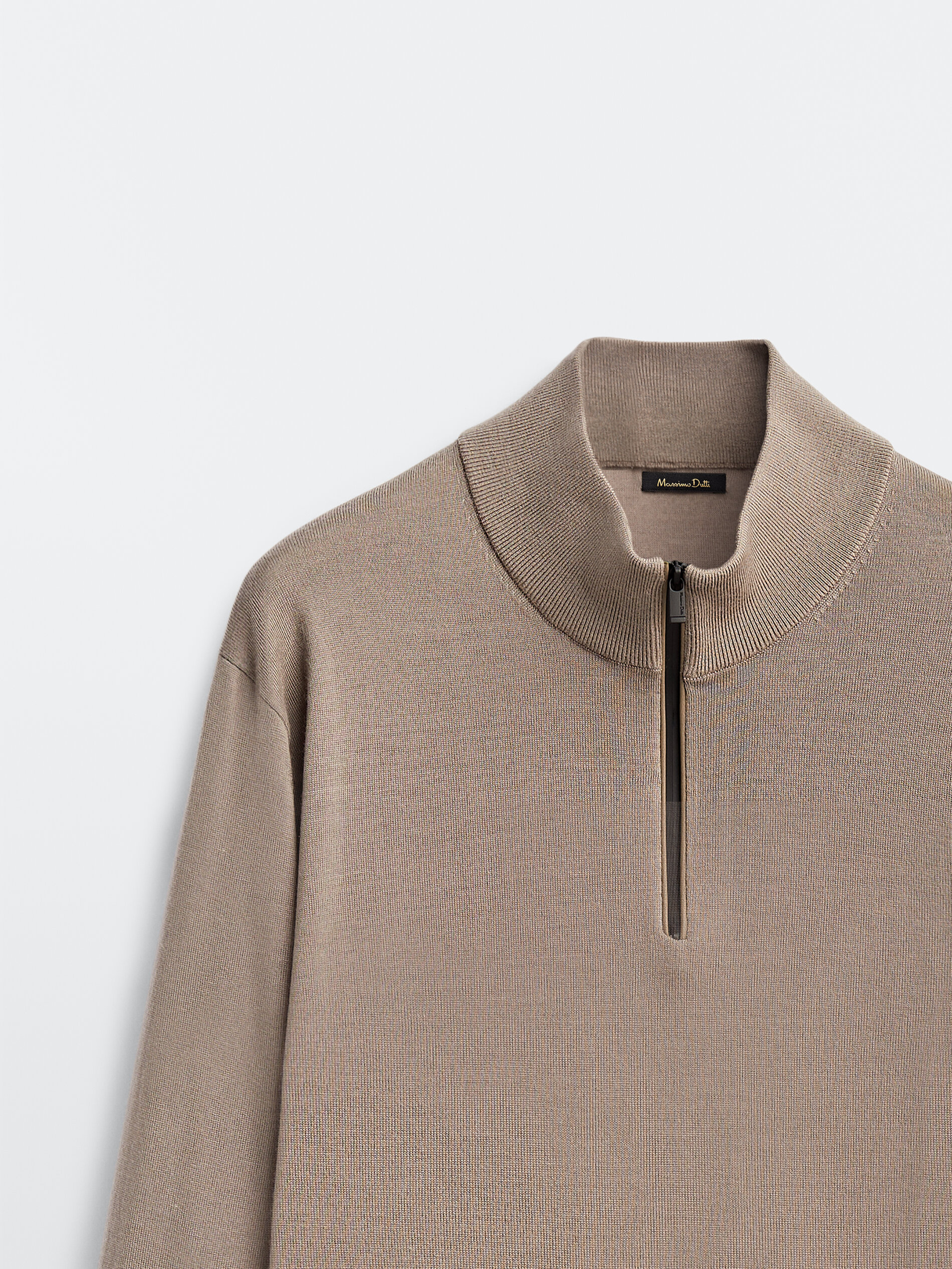merino wool mock neck sweater