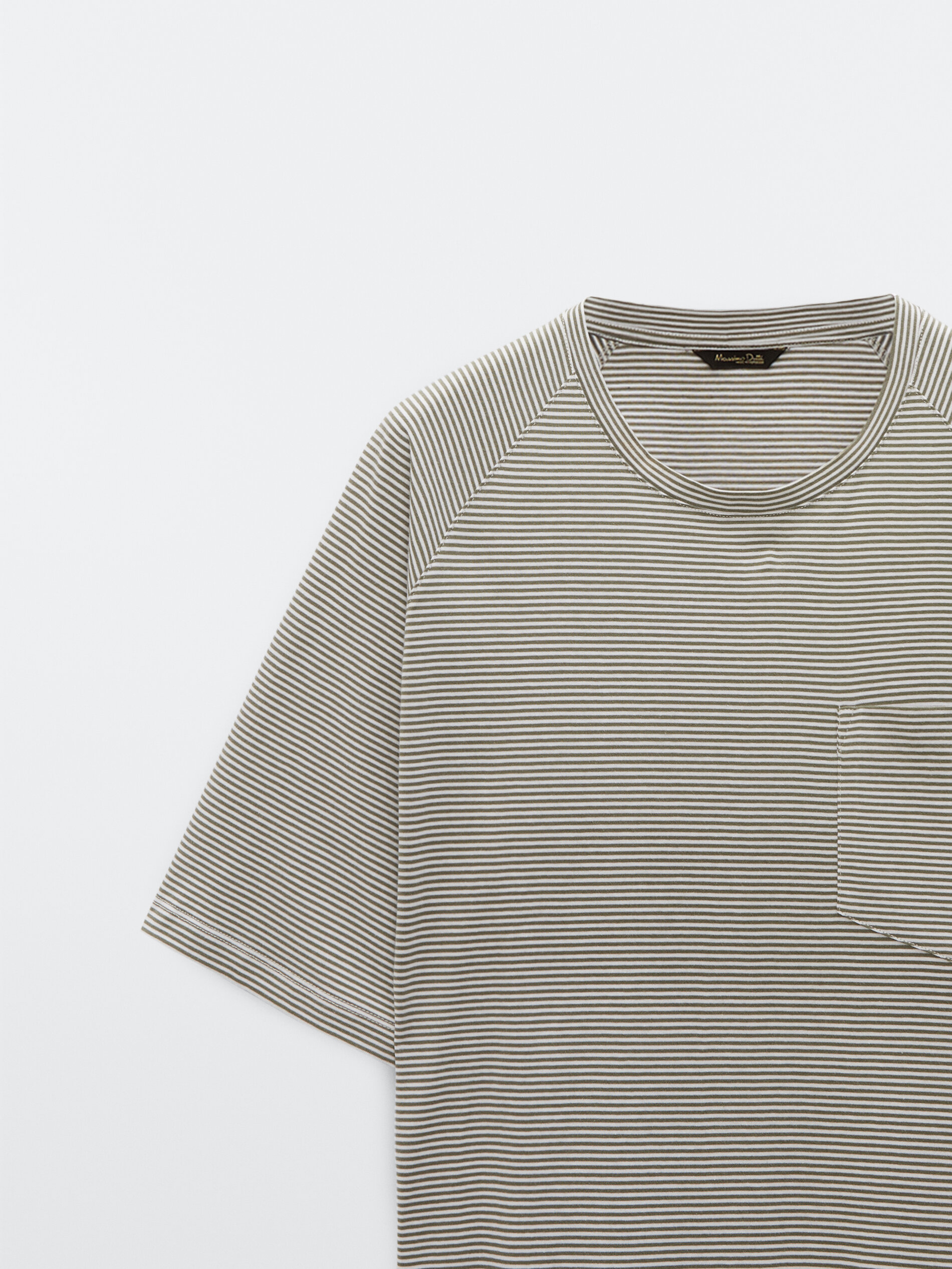 null´s Cotton short sleeve striped T-shirt Massimo Dutti United 