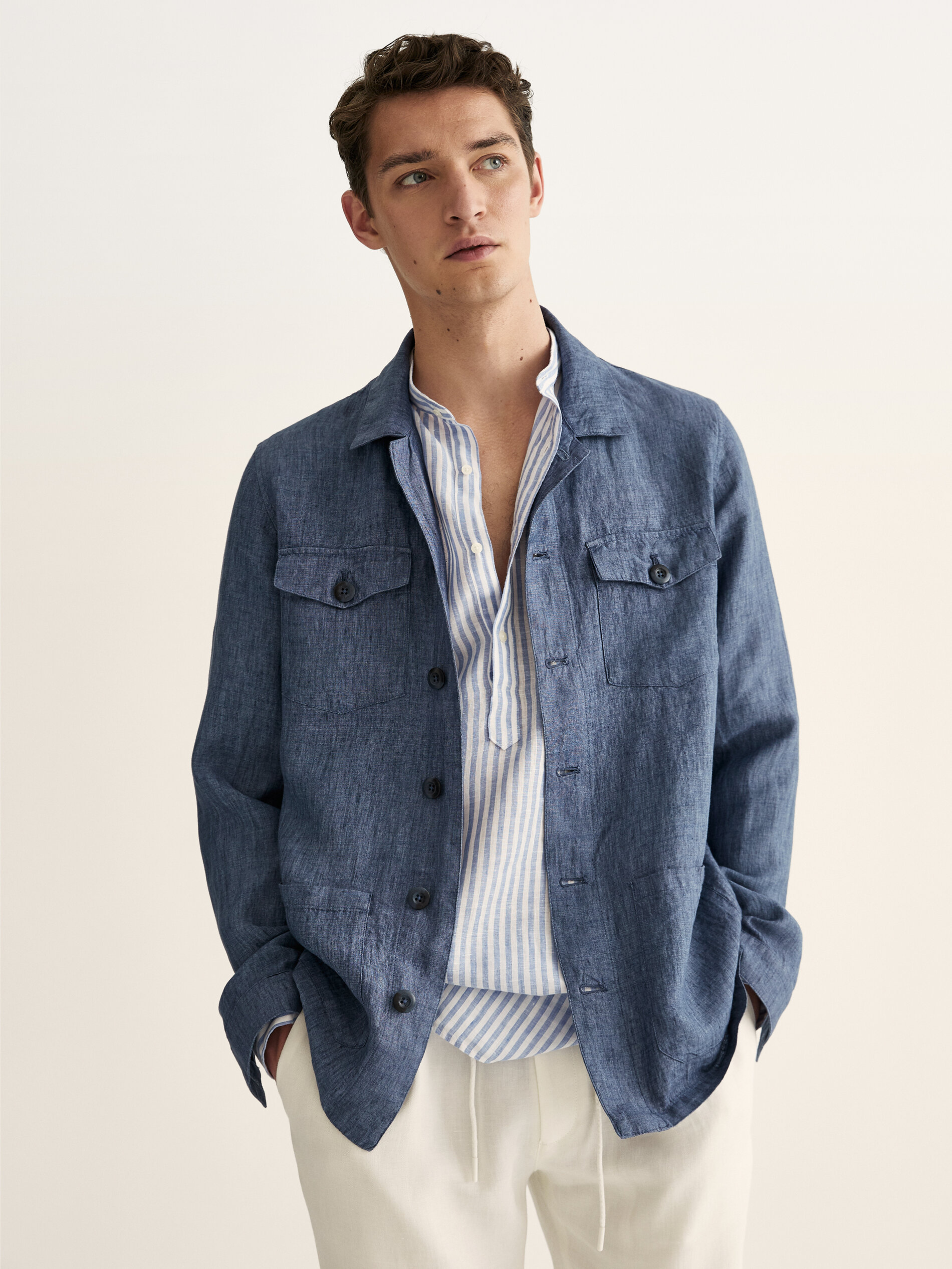 Linen overshirt clearance