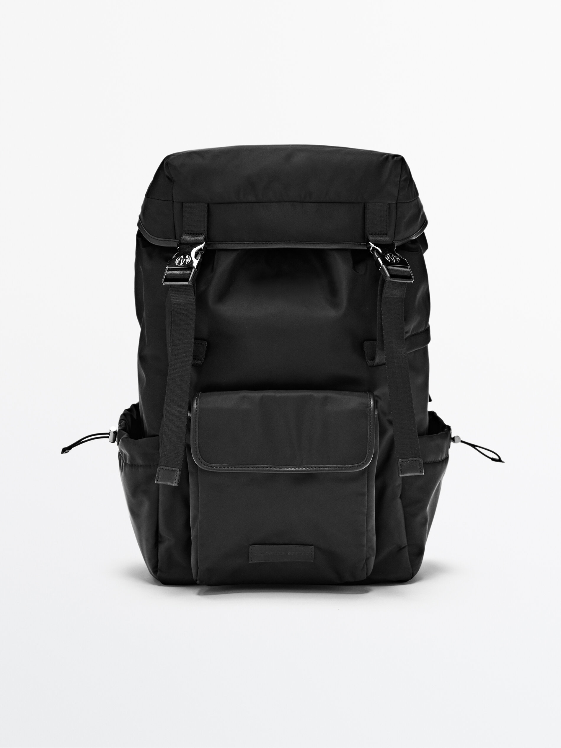 massimo dutti backpack leather