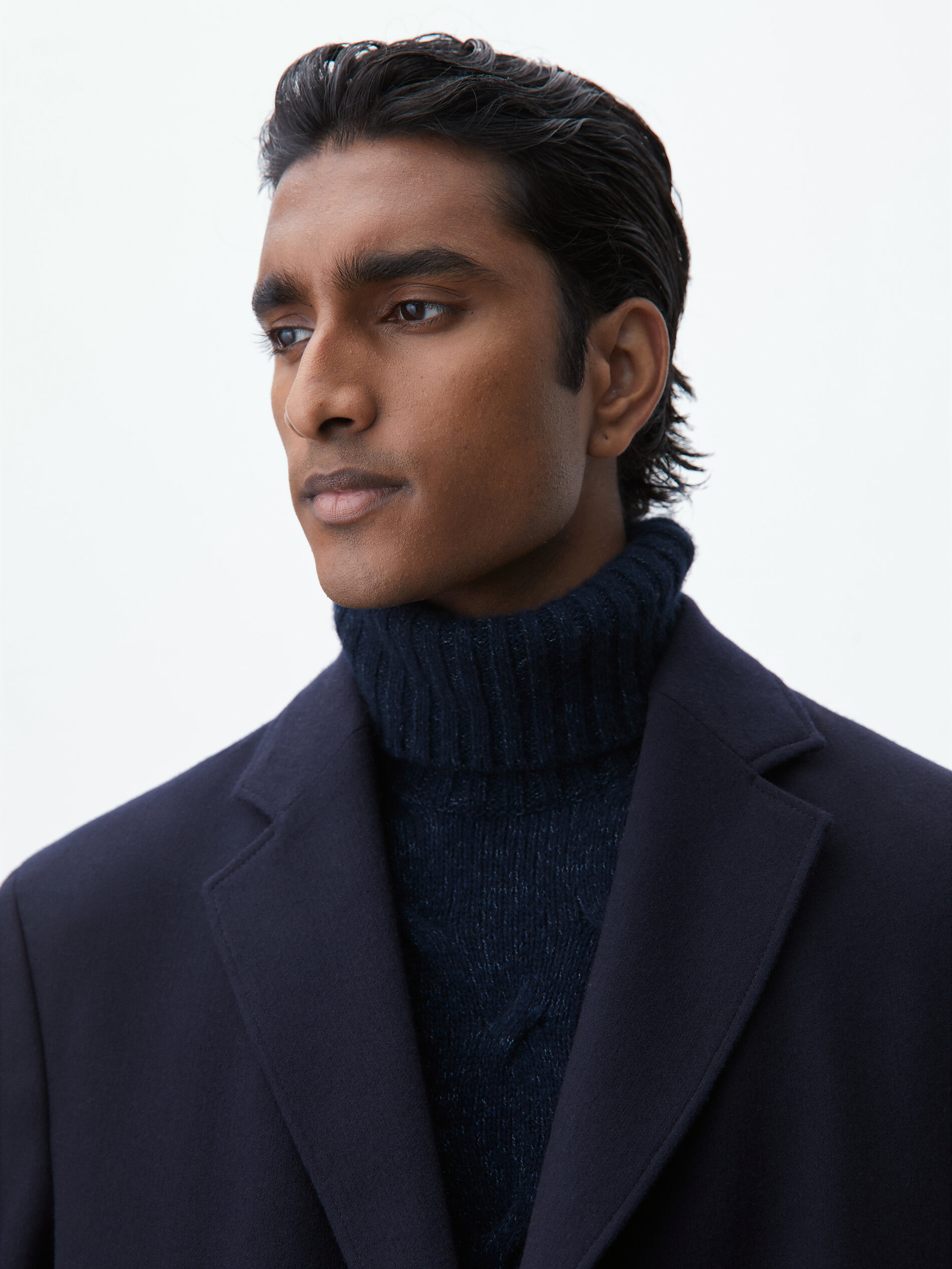 massimo dutti blue coat