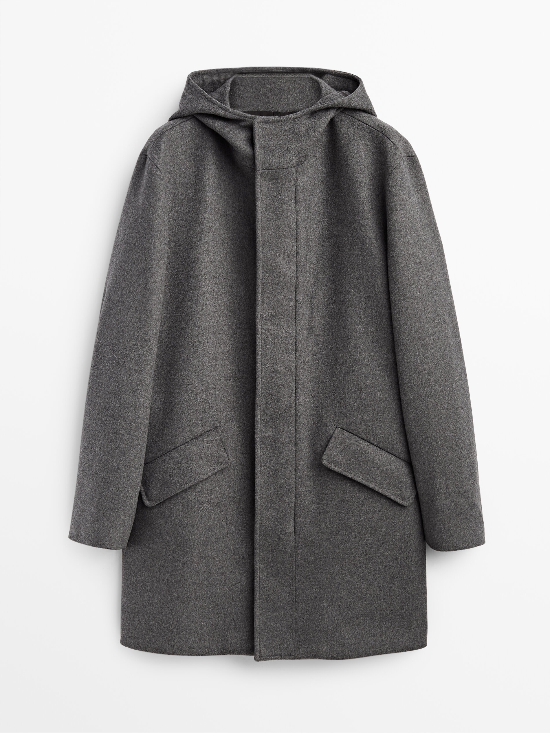 massimo dutti grey coat