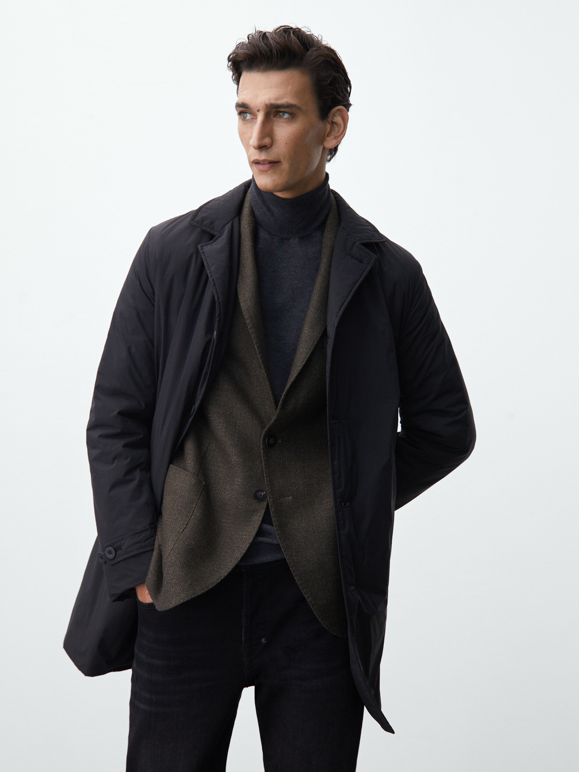 massimo dutti technical parka