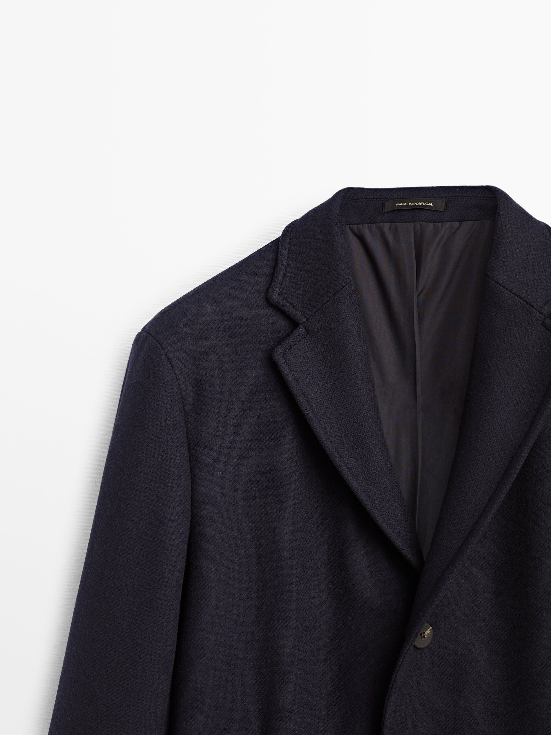 navy formal coat
