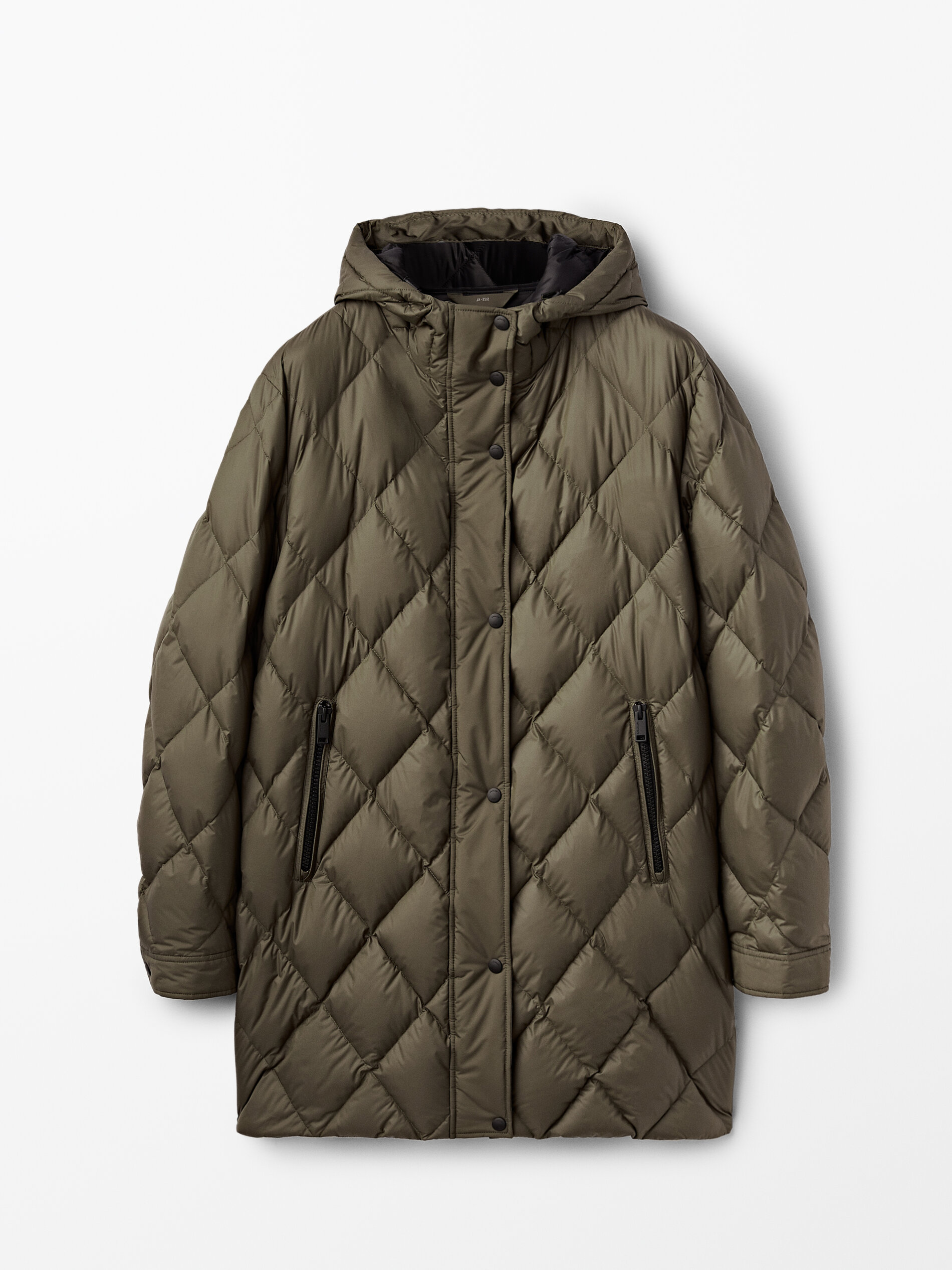 lightweight contrast parka