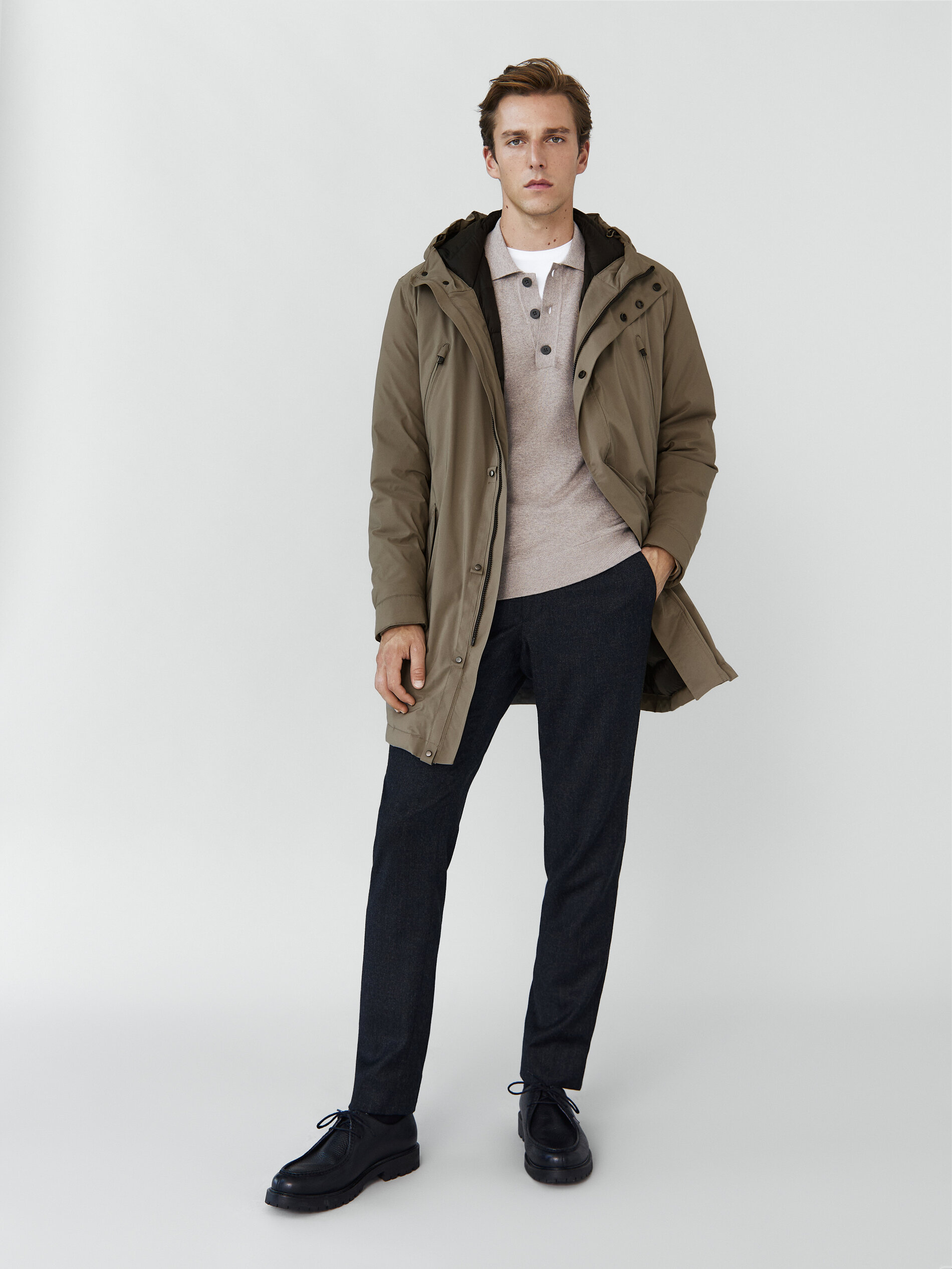 massimo dutti feather down jacket