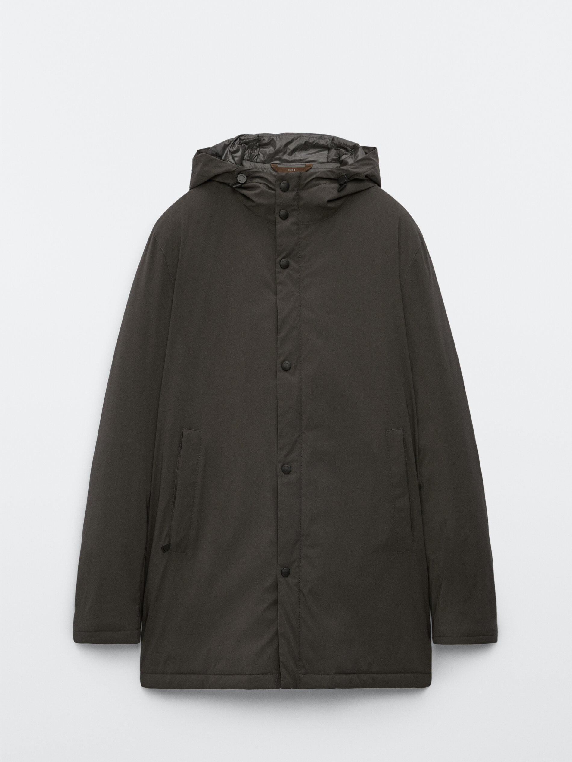 grey lightweight parka