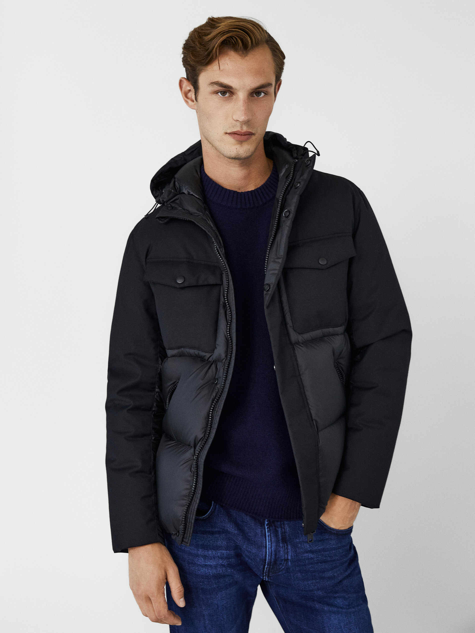 down jacket massimo dutti
