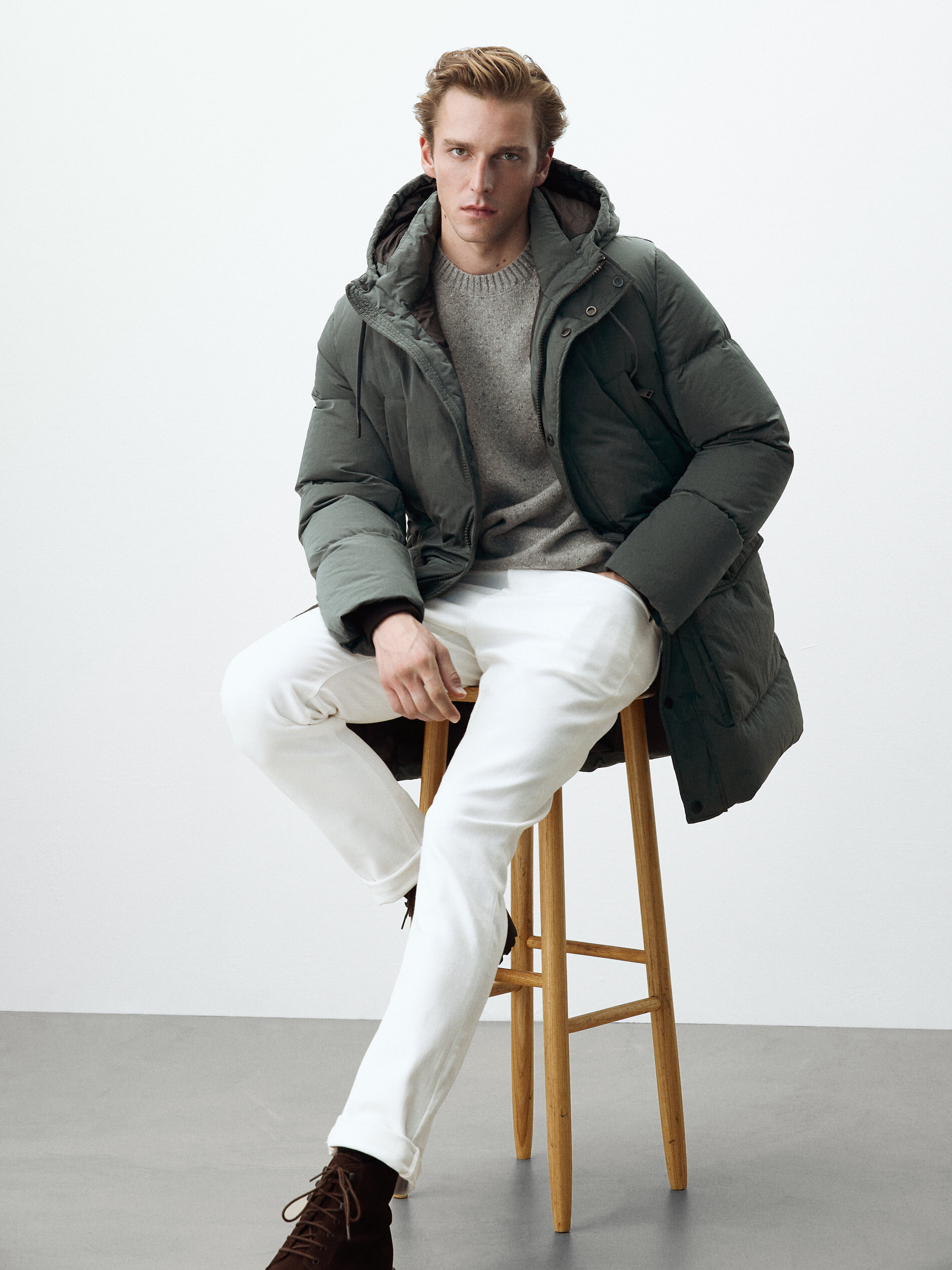 massimo dutti puffer jacket mens