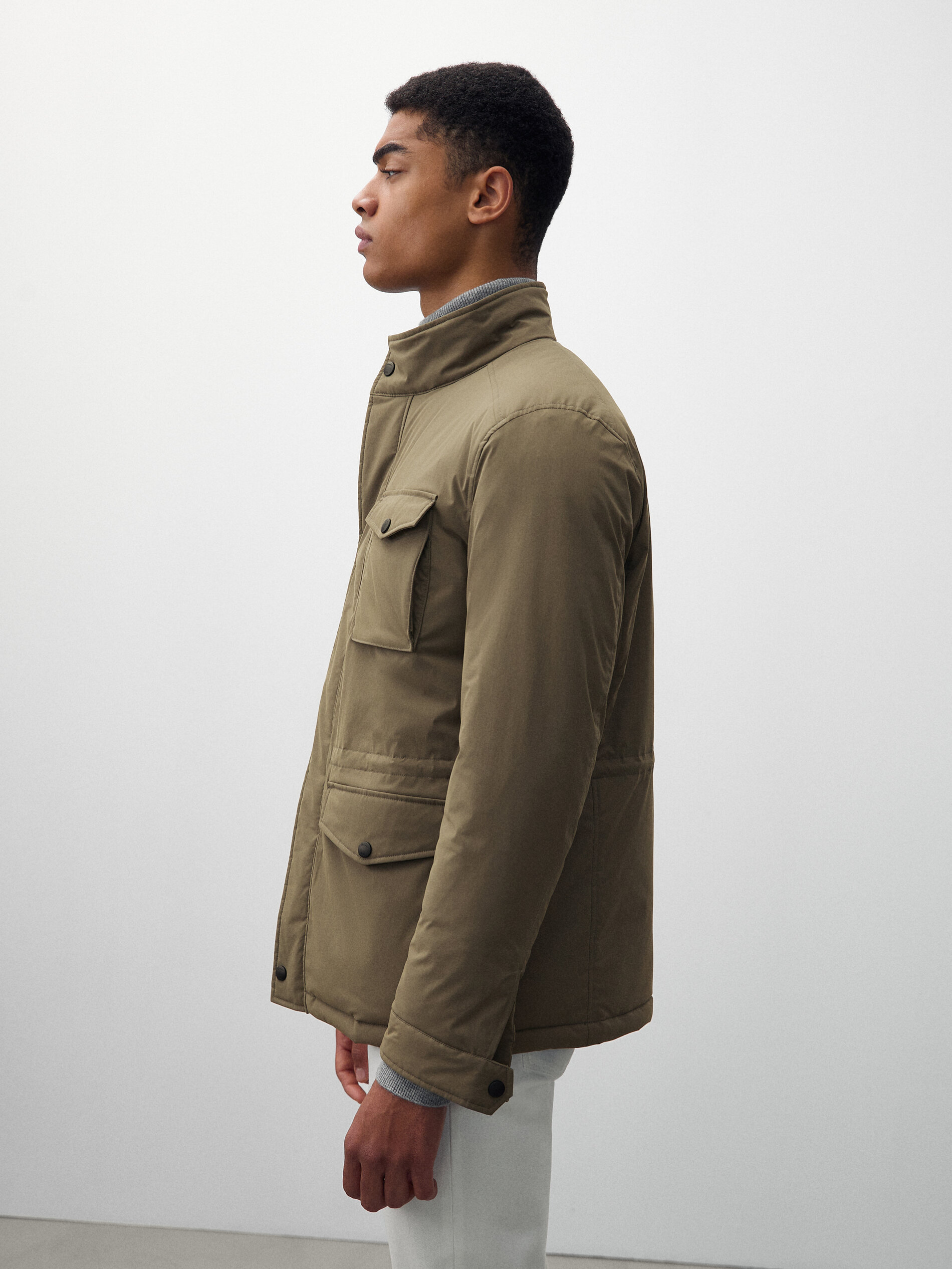 massimo dutti technical parka