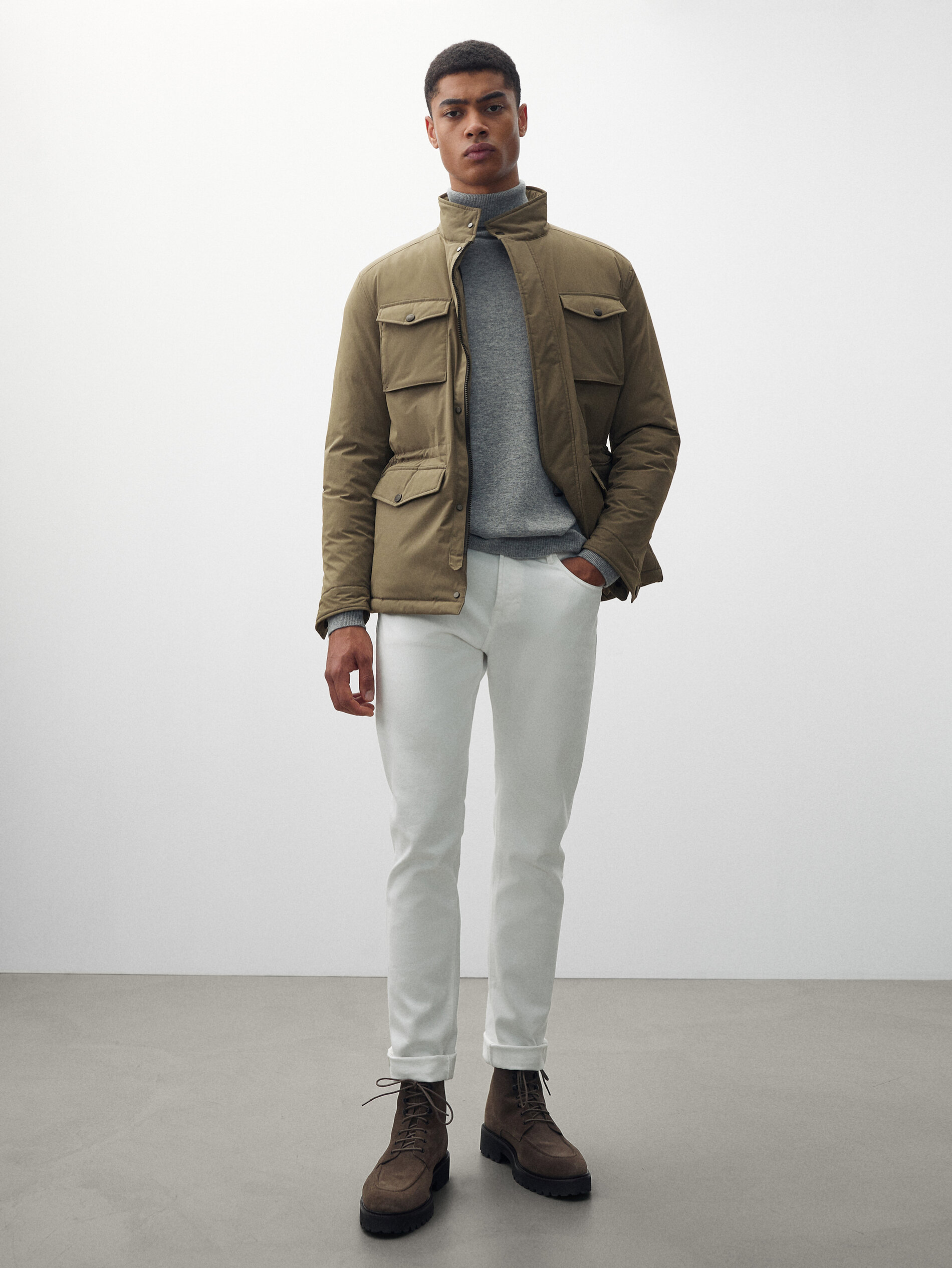 massimo dutti technical parka