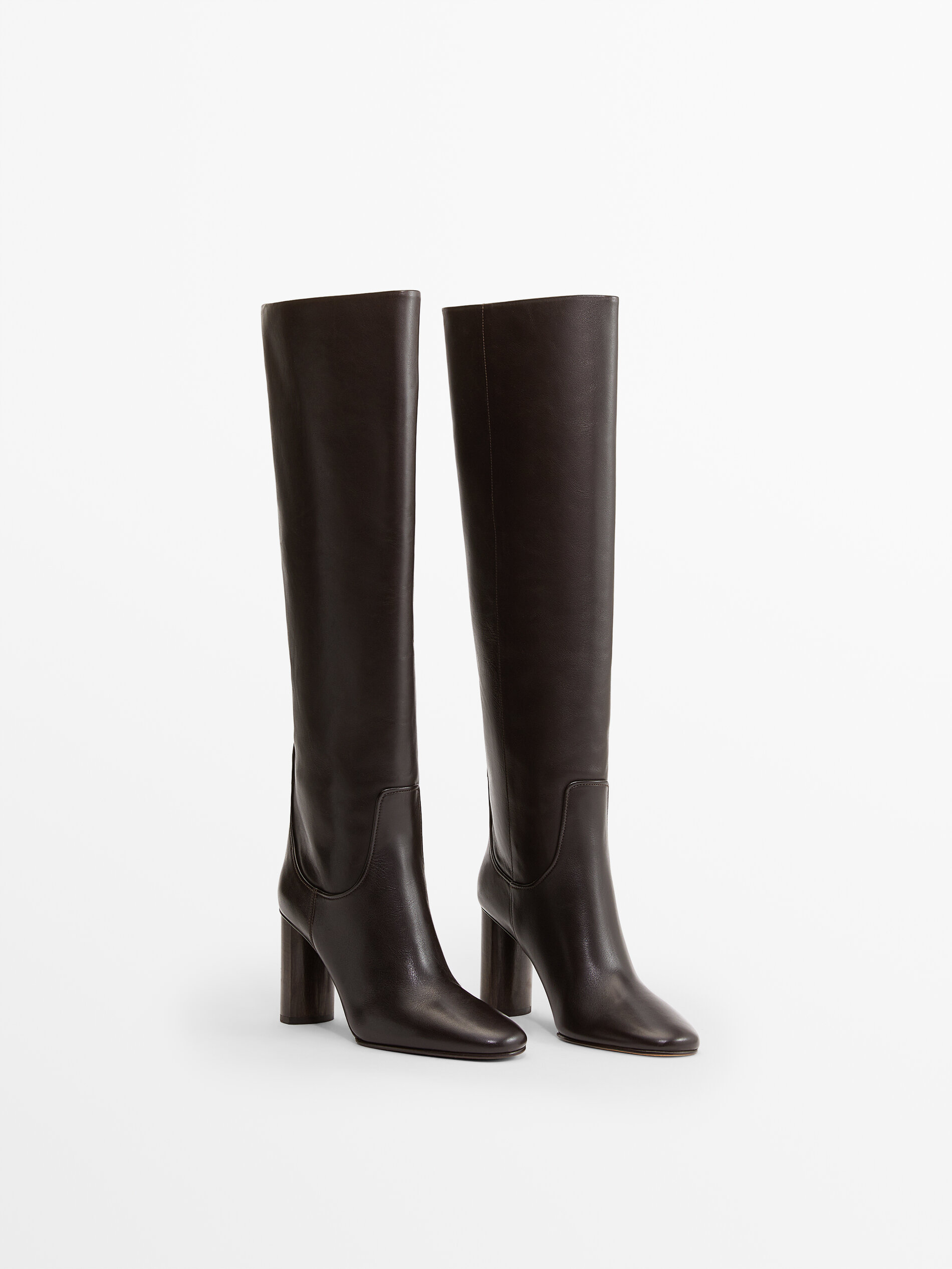 massimo dutti brown boots