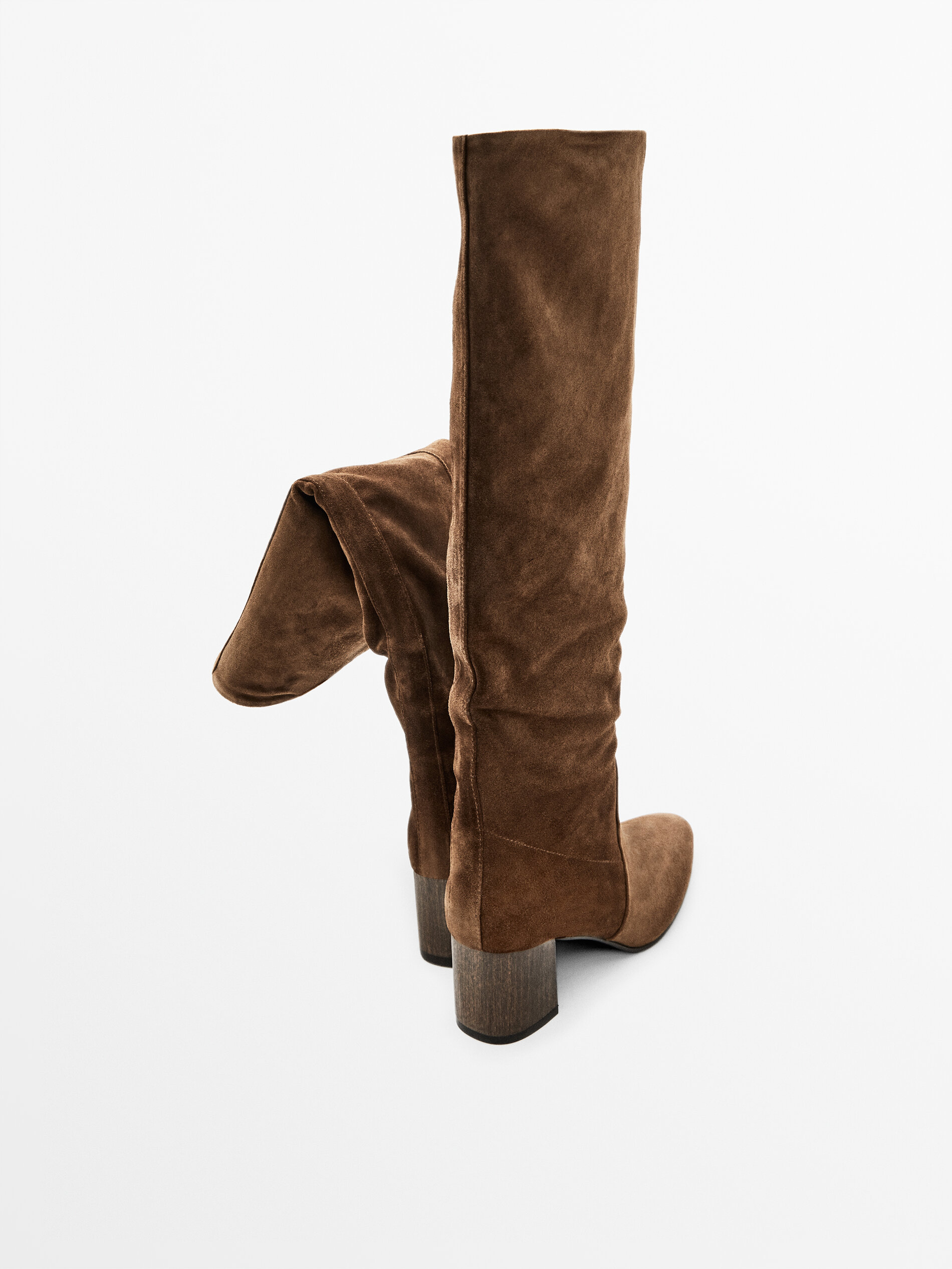 heeled boots suede