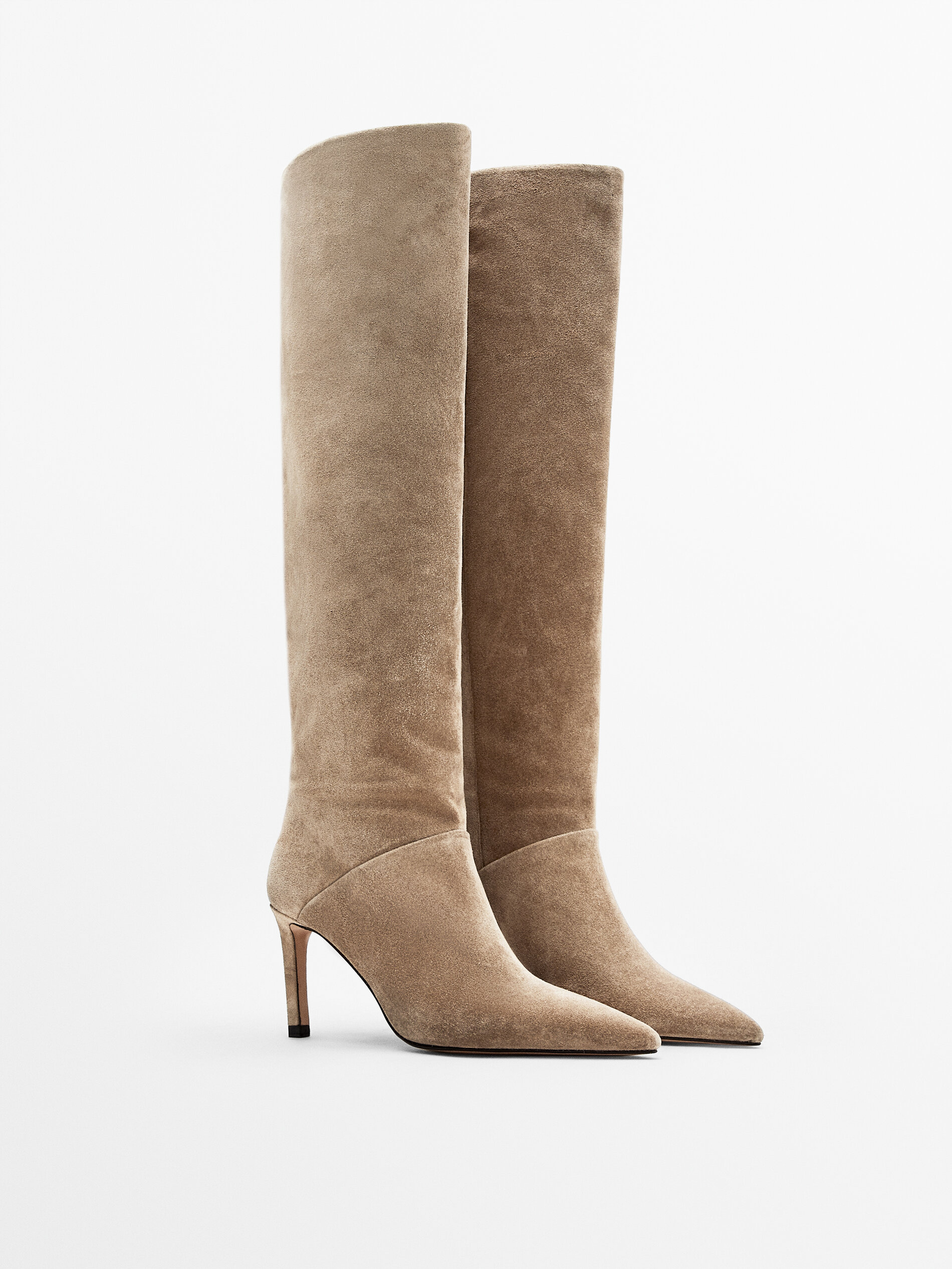massimo dutti suede boots