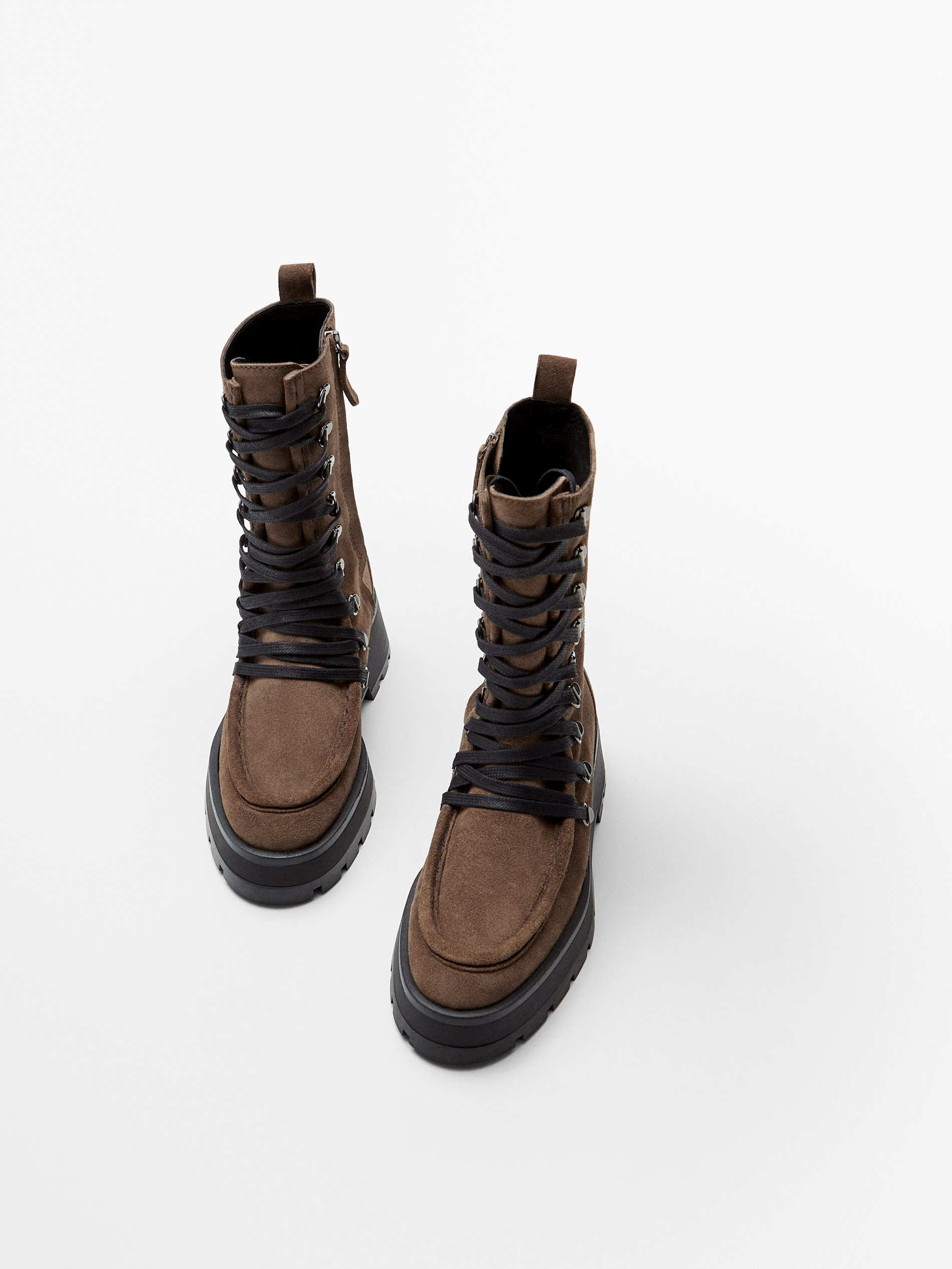 massimo dutti brown boots