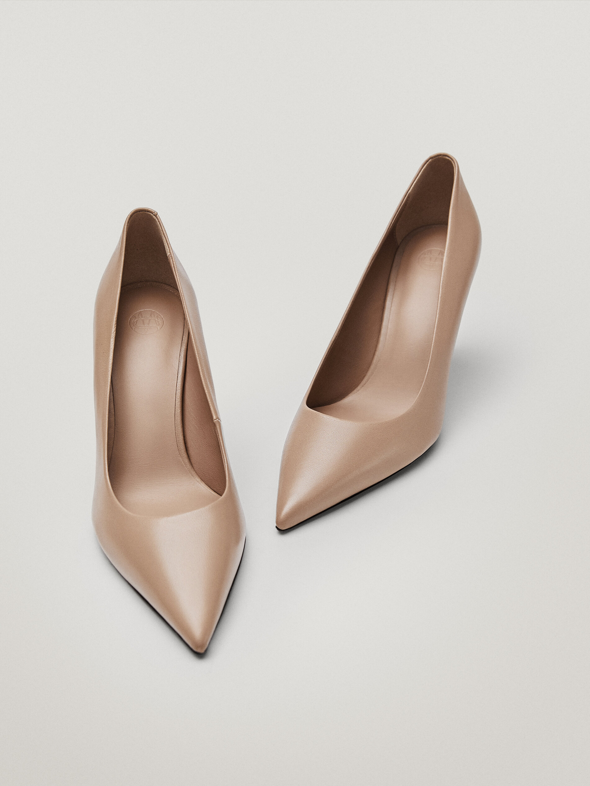 camel stiletto heels