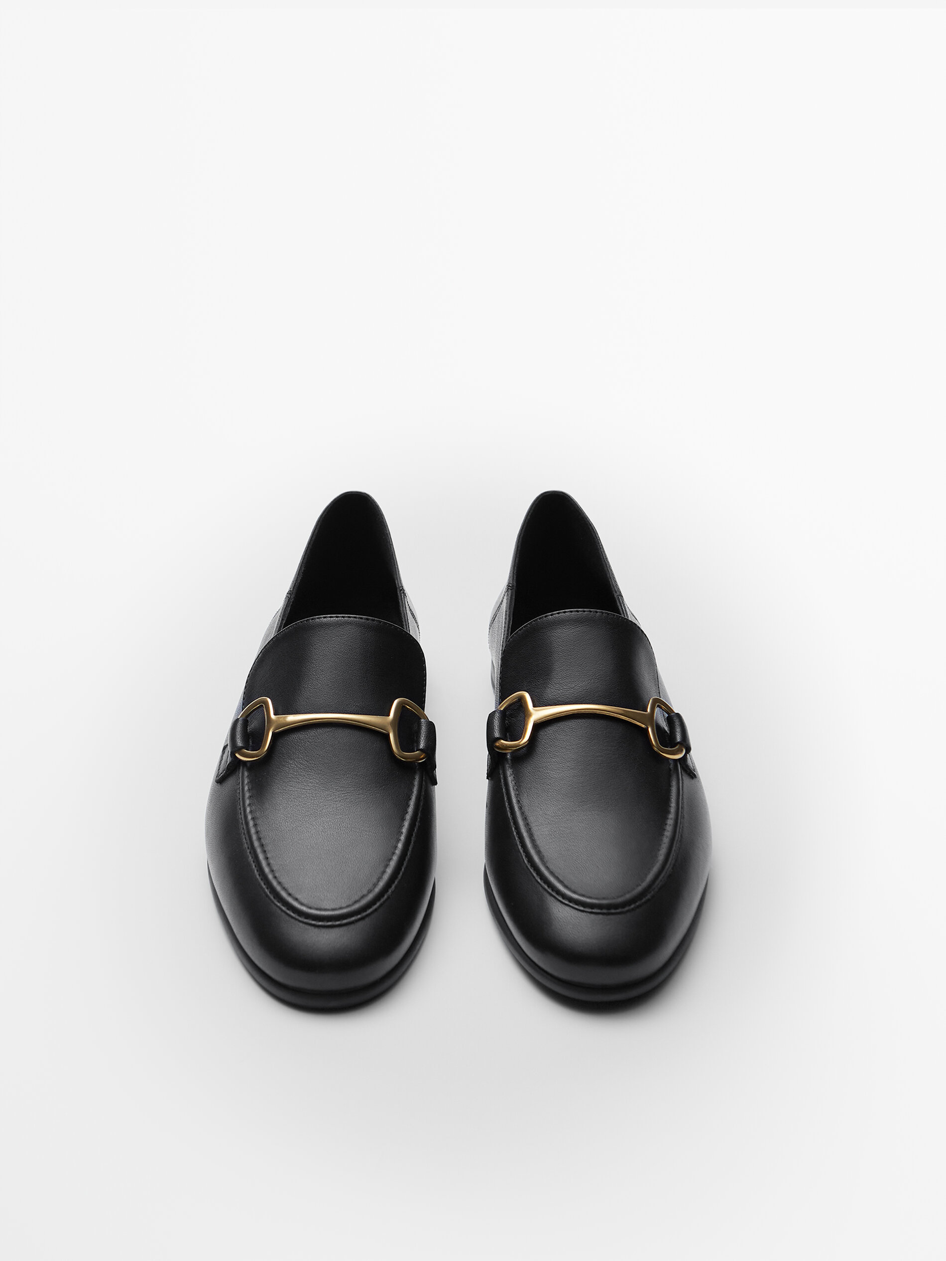 Massimo dutti black loafers clearance