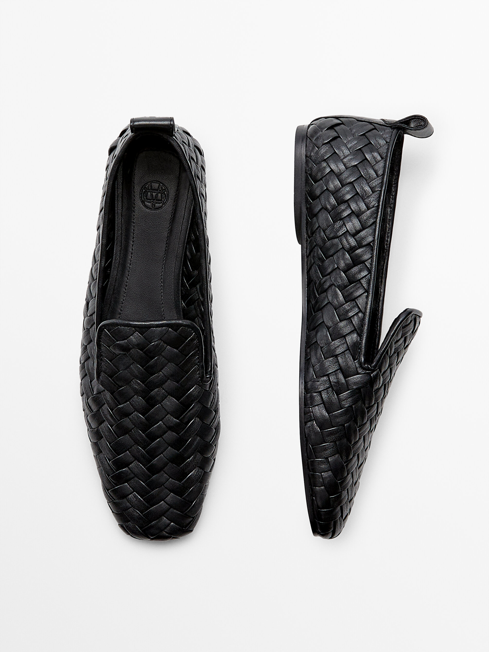 Massimo dutti black loafers clearance