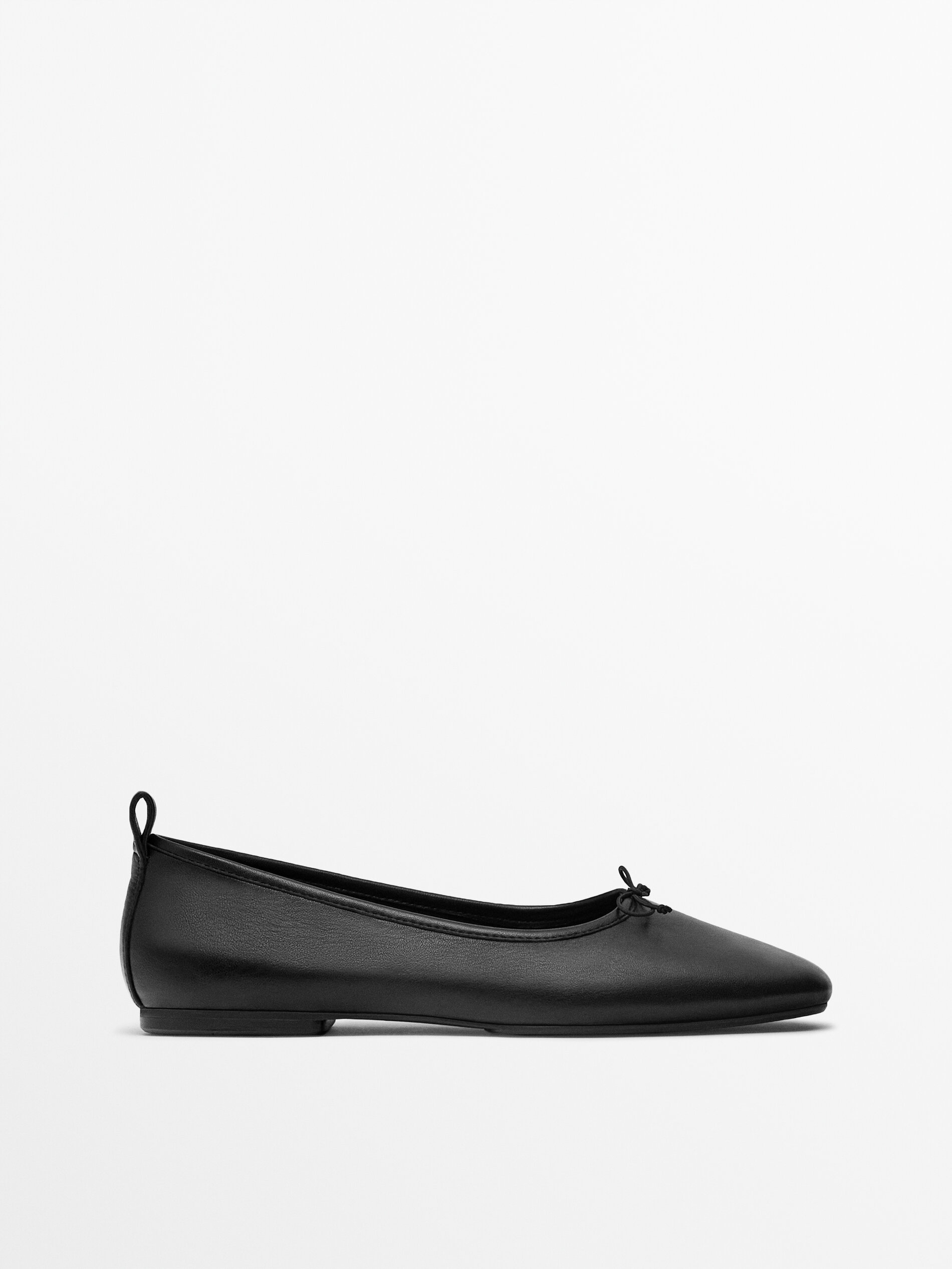 soft black ballet flats