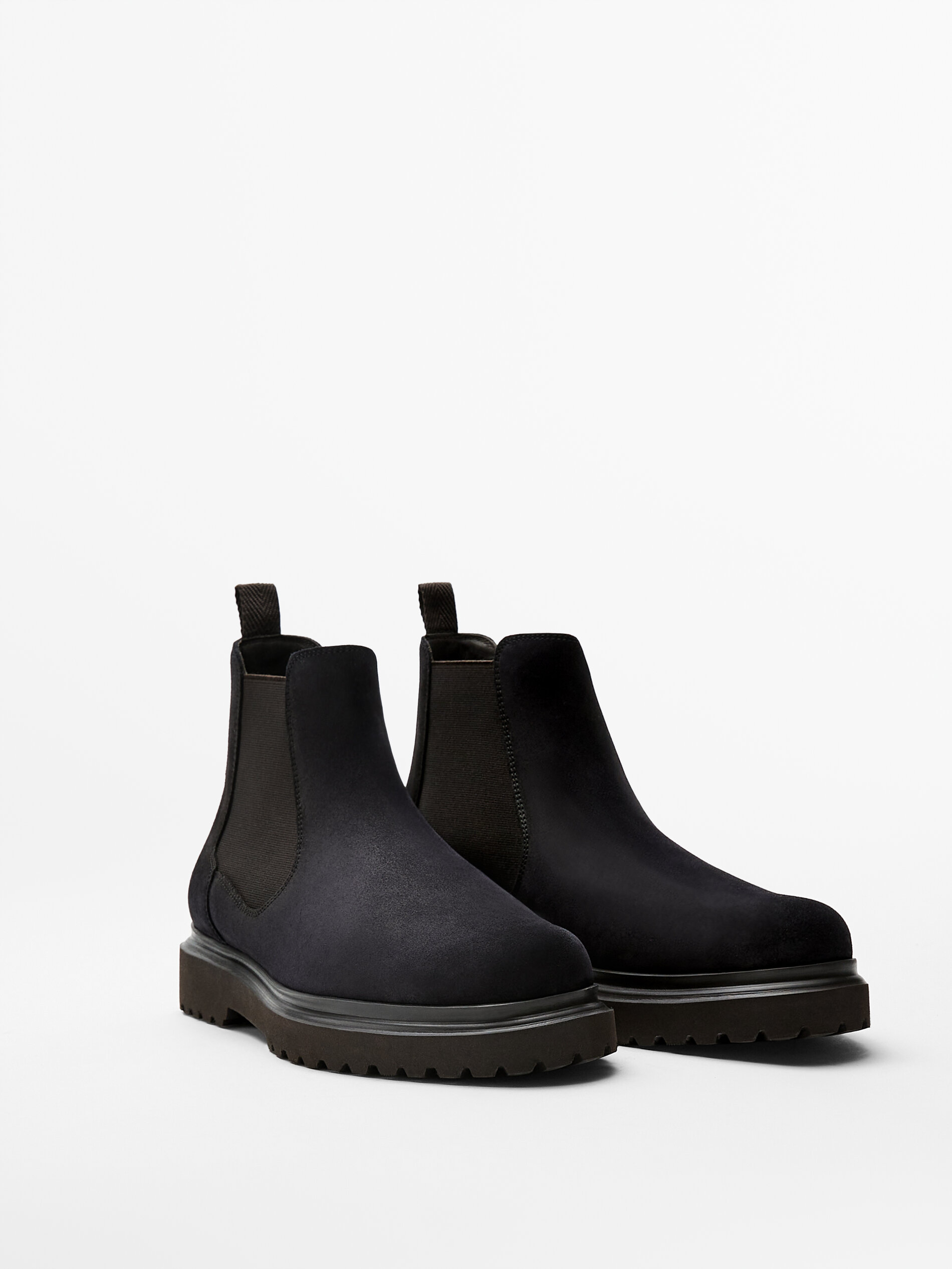 massimo dutti suede boots