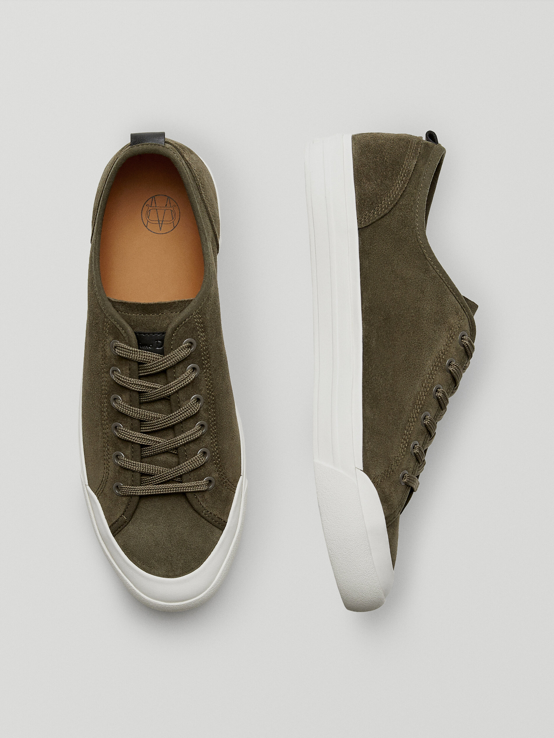 KAKI LEREN SNEAKERS voor HEREN - COLLECTIE - Schoenen - Laarzen en  enkellaarzen Massimo Dutti Belgium