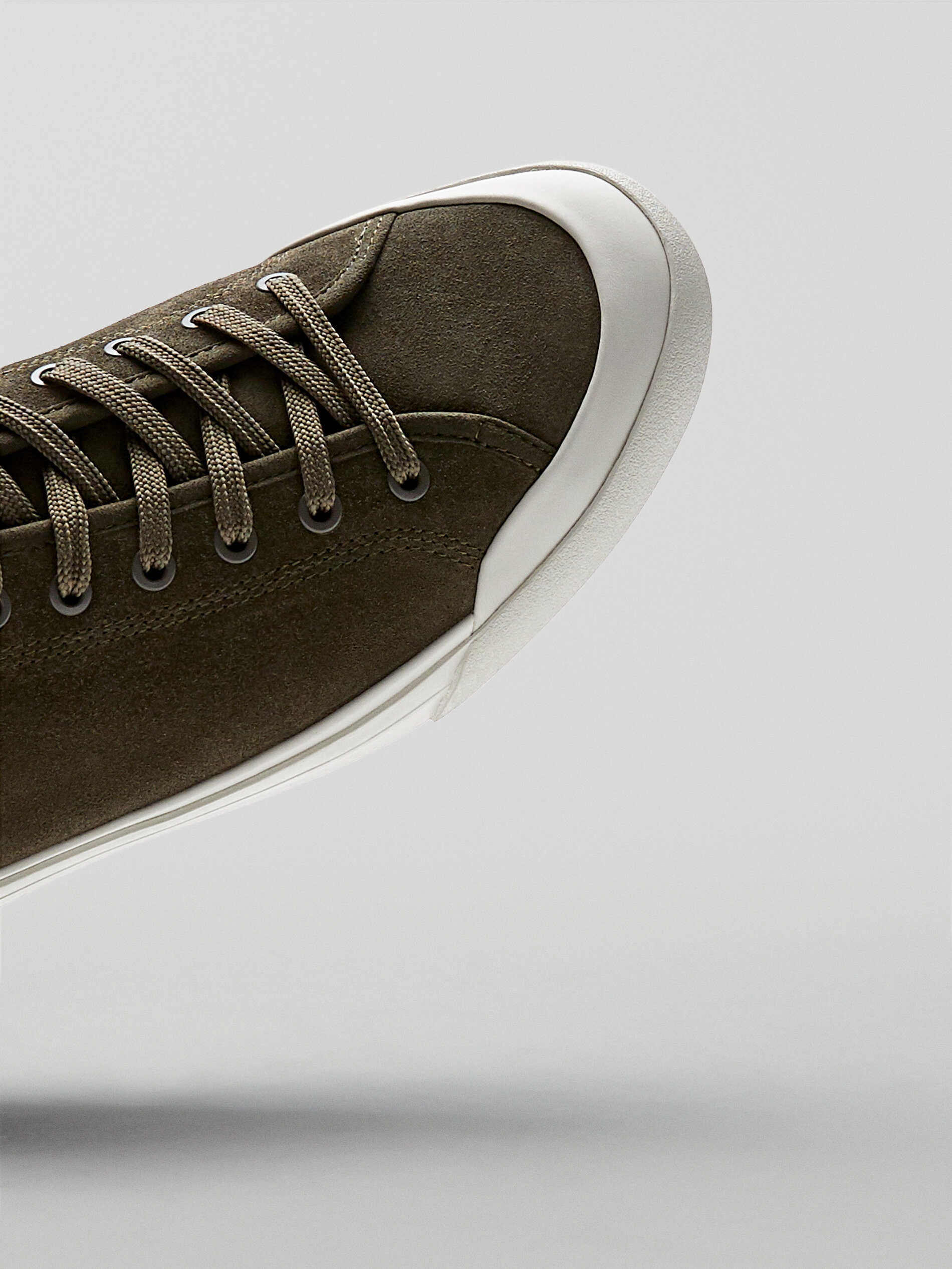 KAKI LEREN SNEAKERS voor HEREN - COLLECTIE - Schoenen - Laarzen en  enkellaarzen Massimo Dutti Belgium