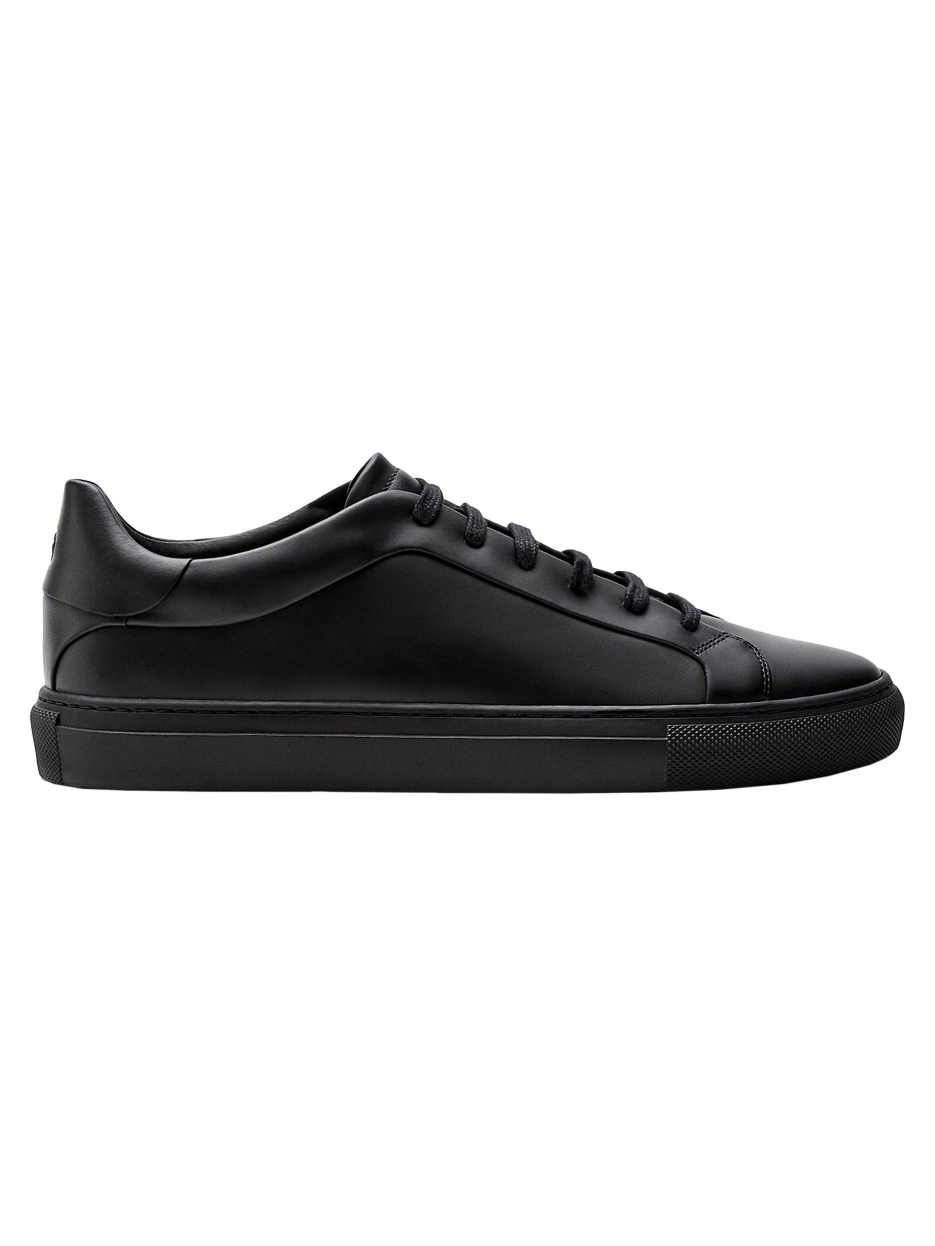 trainers black leather