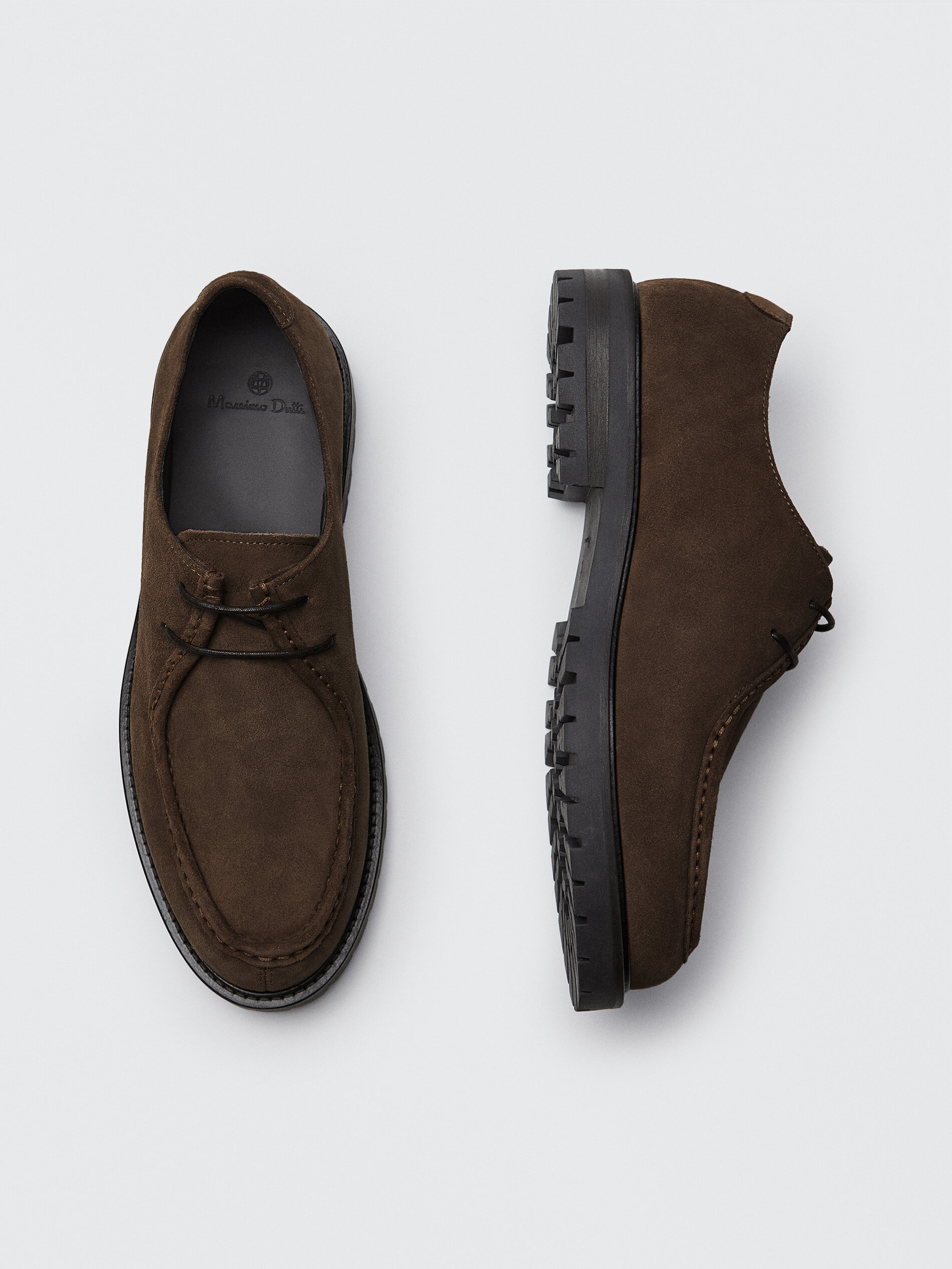 Bruine splitsuède schoenen voor HEREN - JOIN LIFE - Collectie - Schoenen  Massimo Dutti Belgium