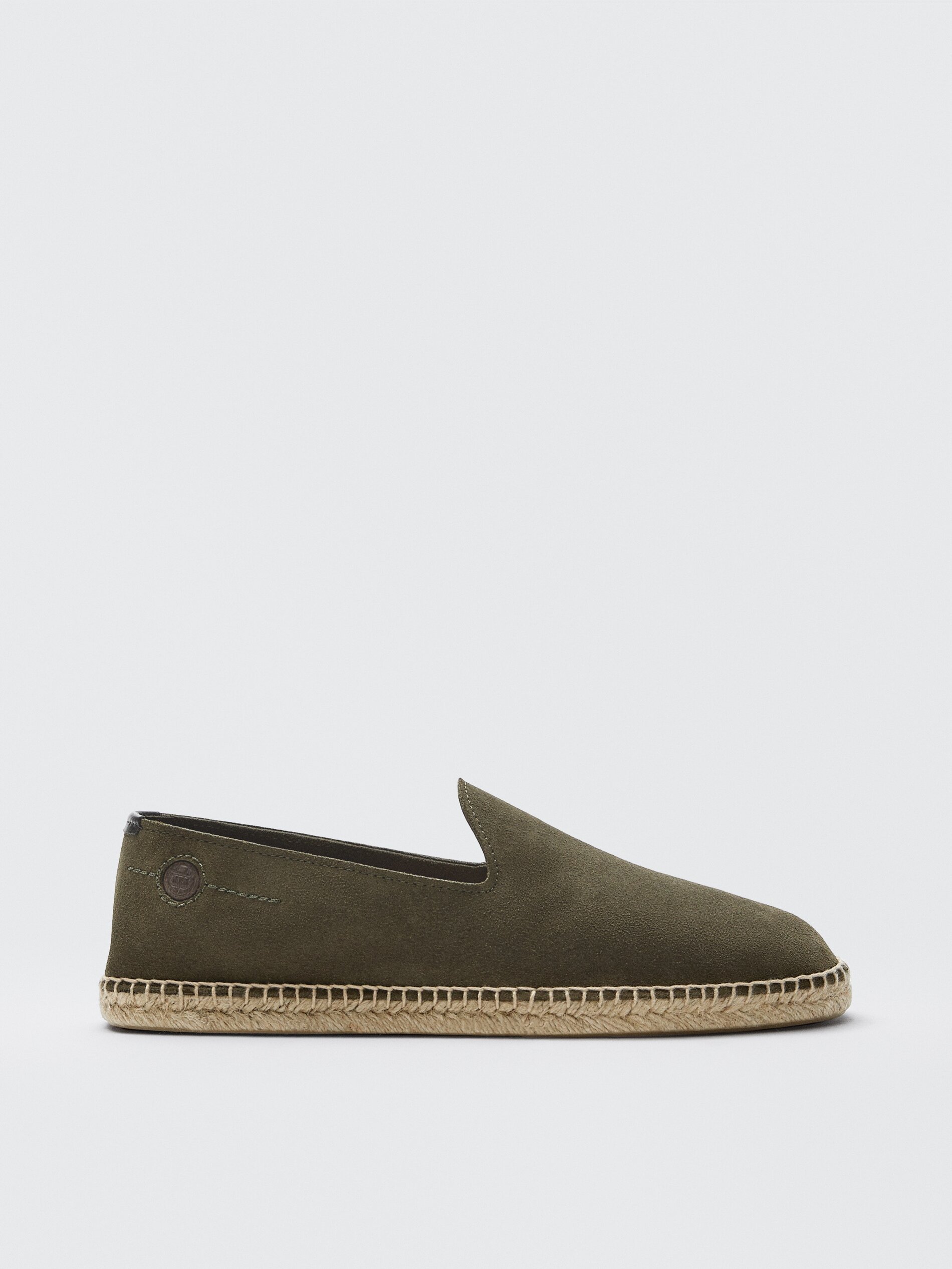 KAKI SPLITSUÈDE LEREN ESPADRILLES voor HEREN - COLLECTIE - Jacks en Gilets  - Leren jassen Massimo Dutti Belgium