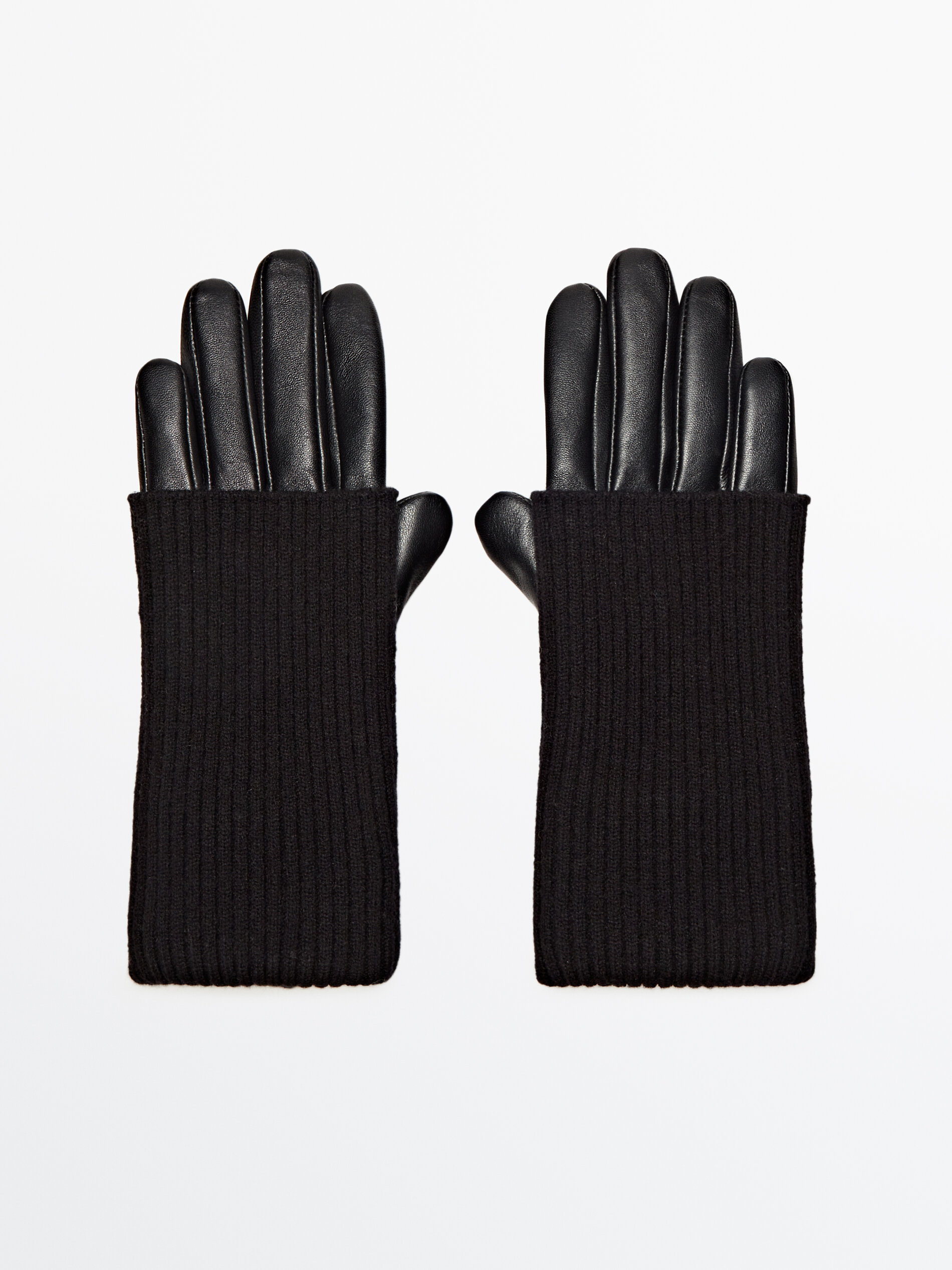 Massimo Dutti Leren handschoenen bruin casual uitstraling Accessoires Handschoenen Leren handschoenen 