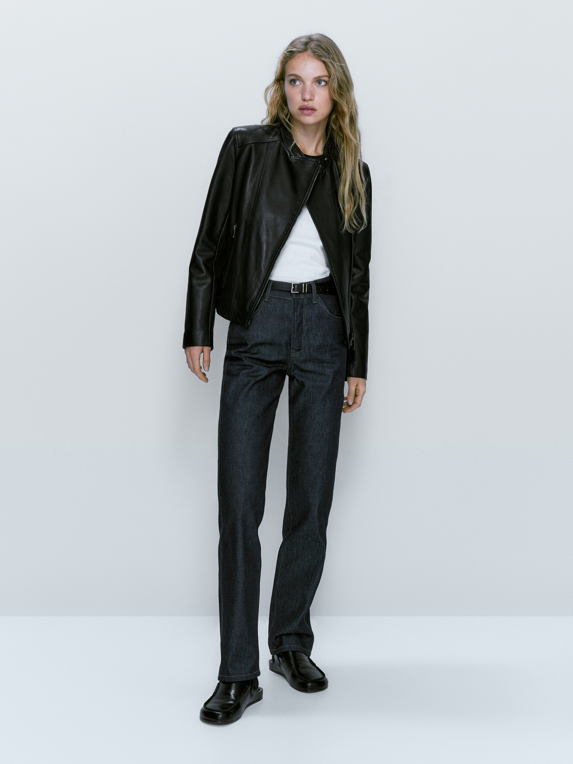 Black nappa leather jacket - Massimo 