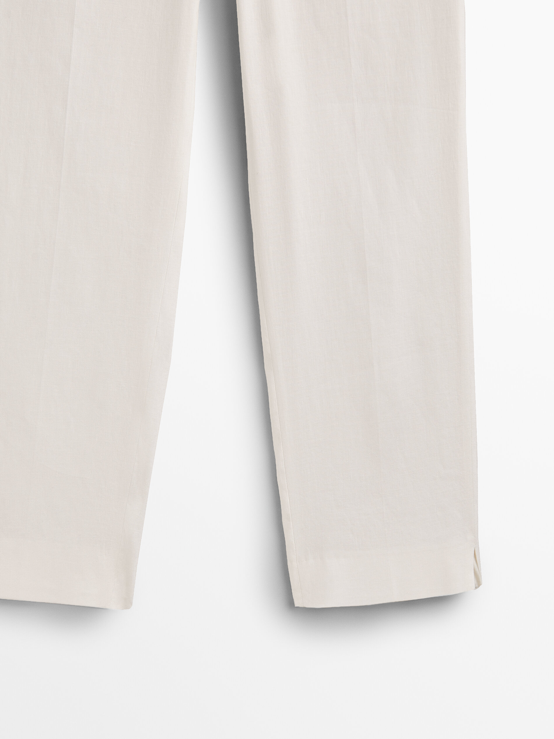 Straight fit linen trousers - Massimo 