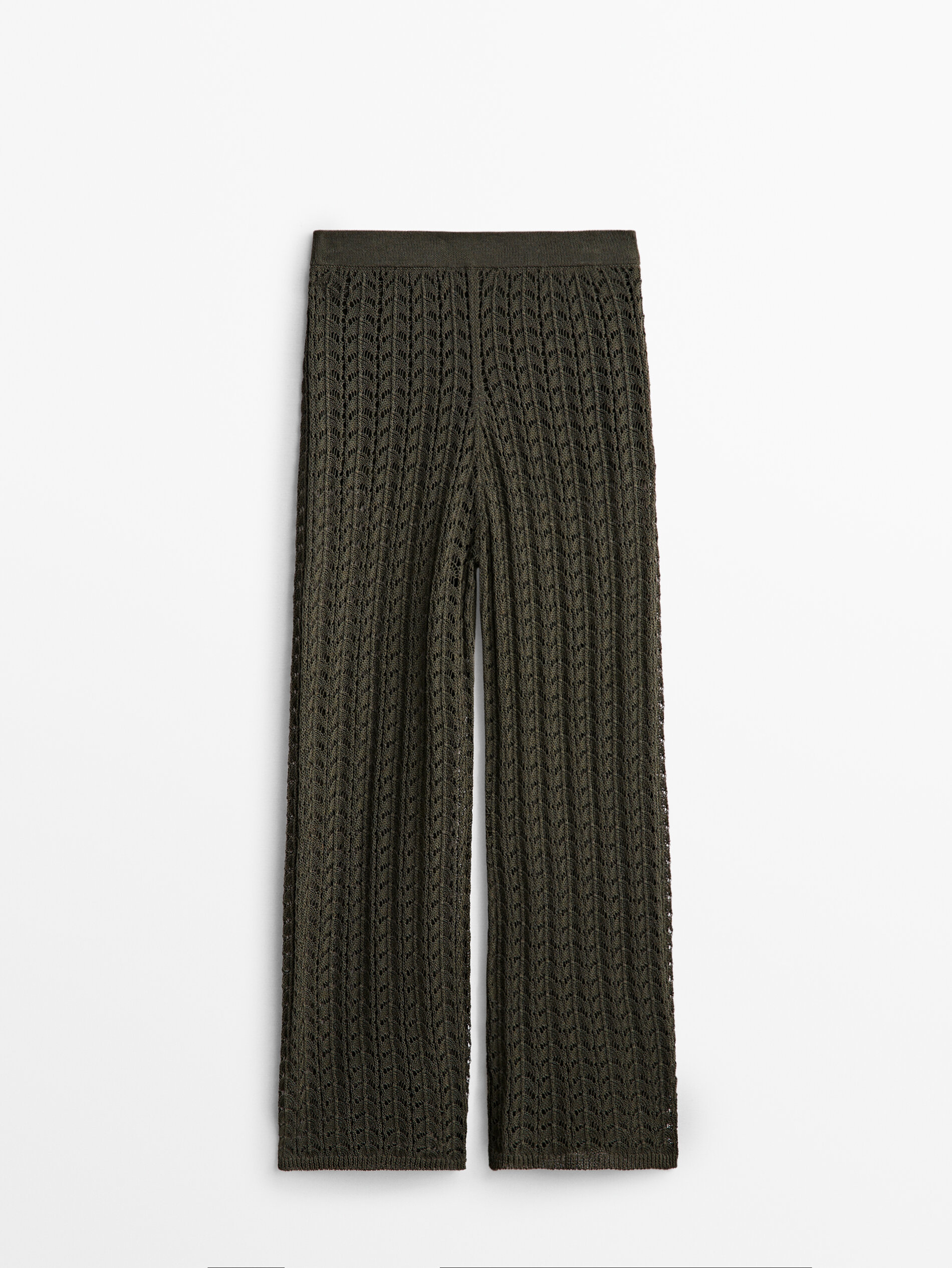 Pantalón punto crochet - Massimo Dutti España