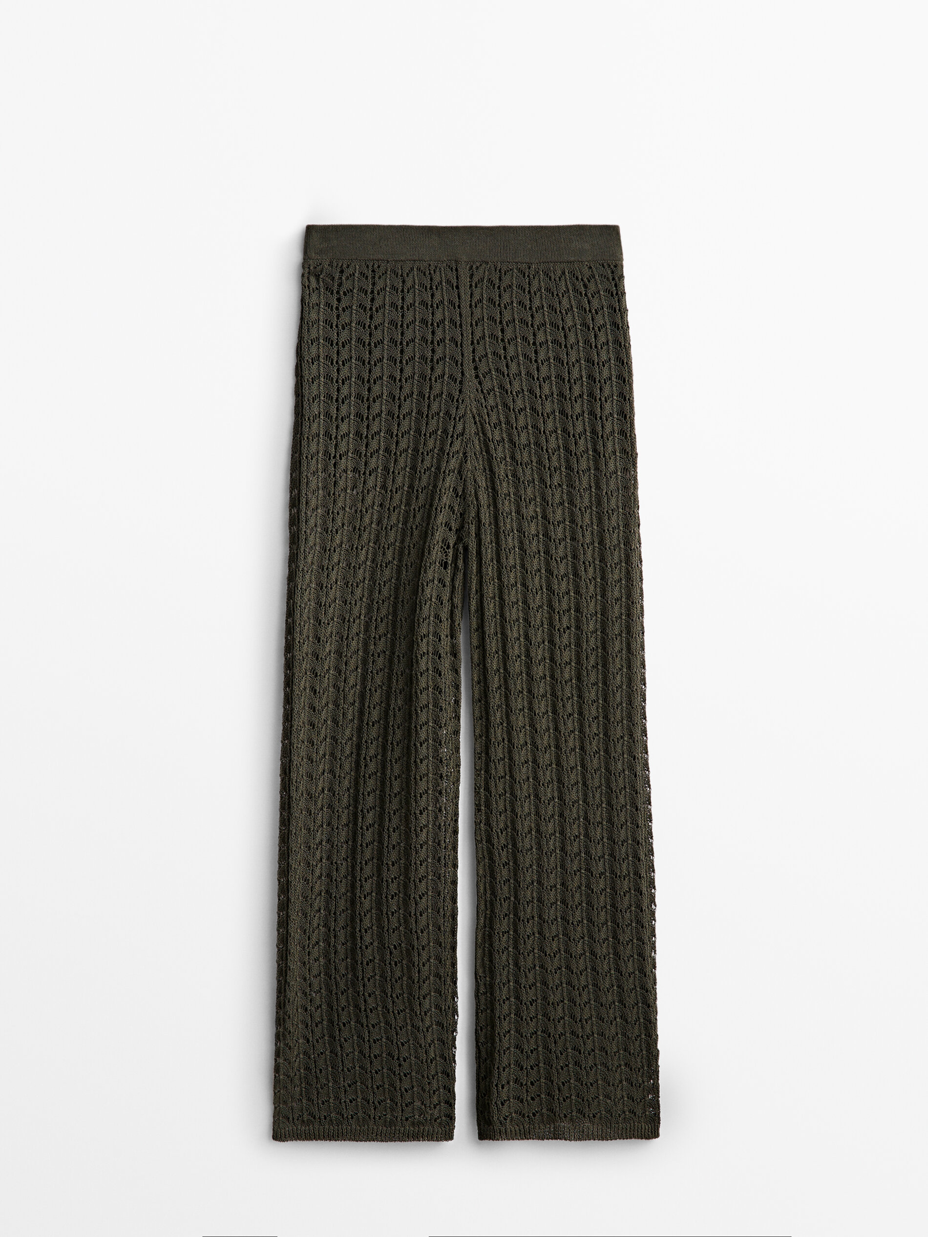 Pantalón punto crochet - Massimo Dutti España