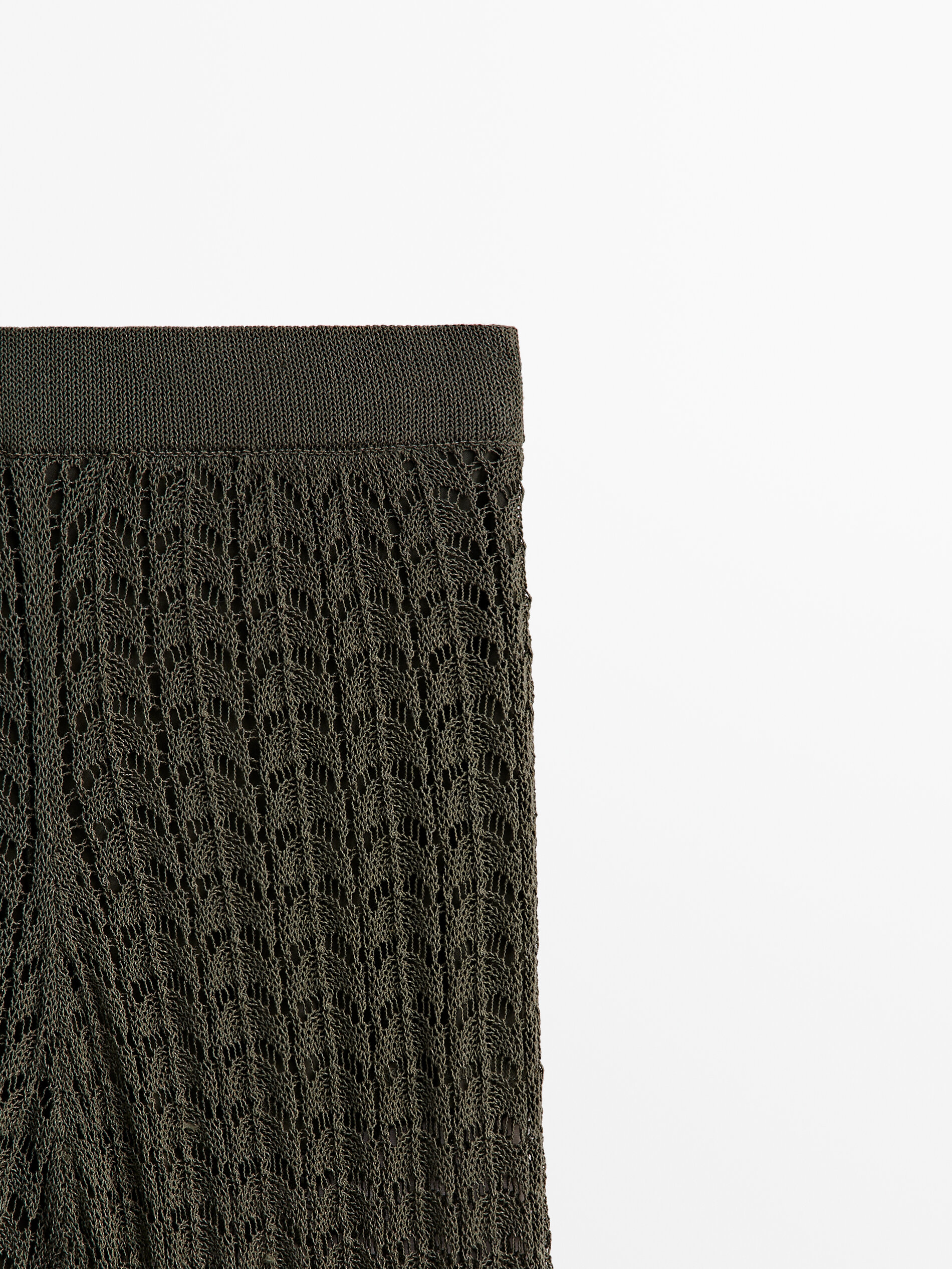 Pantalón punto crochet - Massimo Dutti España