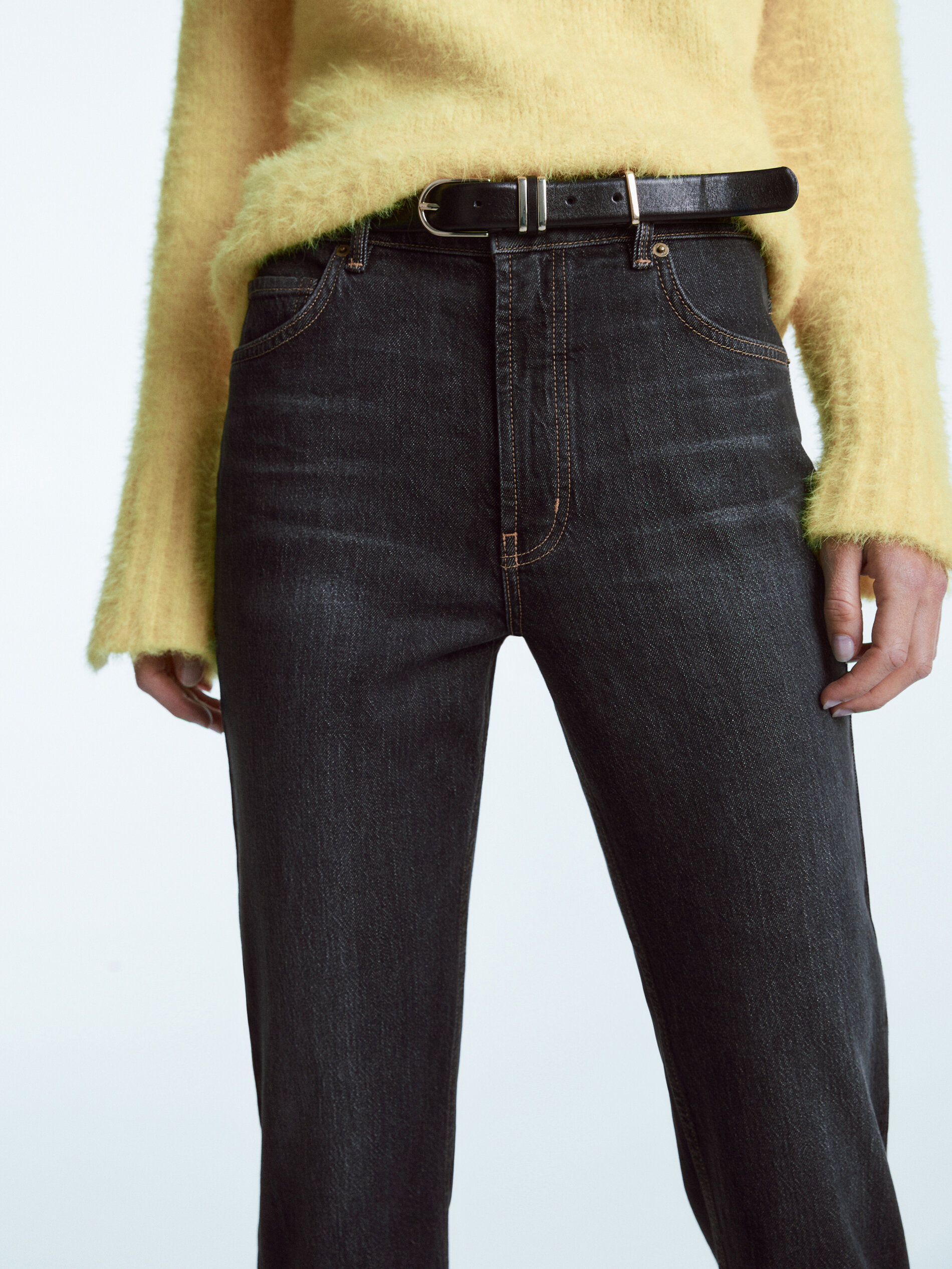 grey slim leg jeans