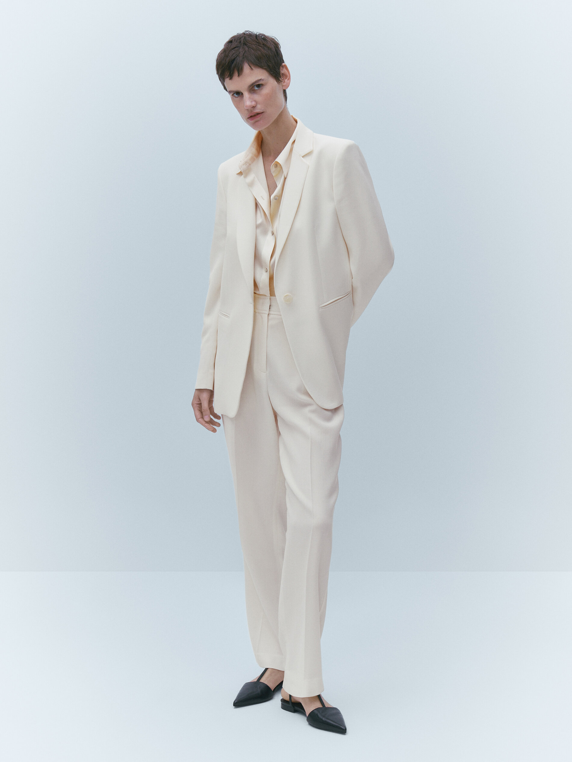 Pantalones de vestir para mujer - Massimo Dutti España