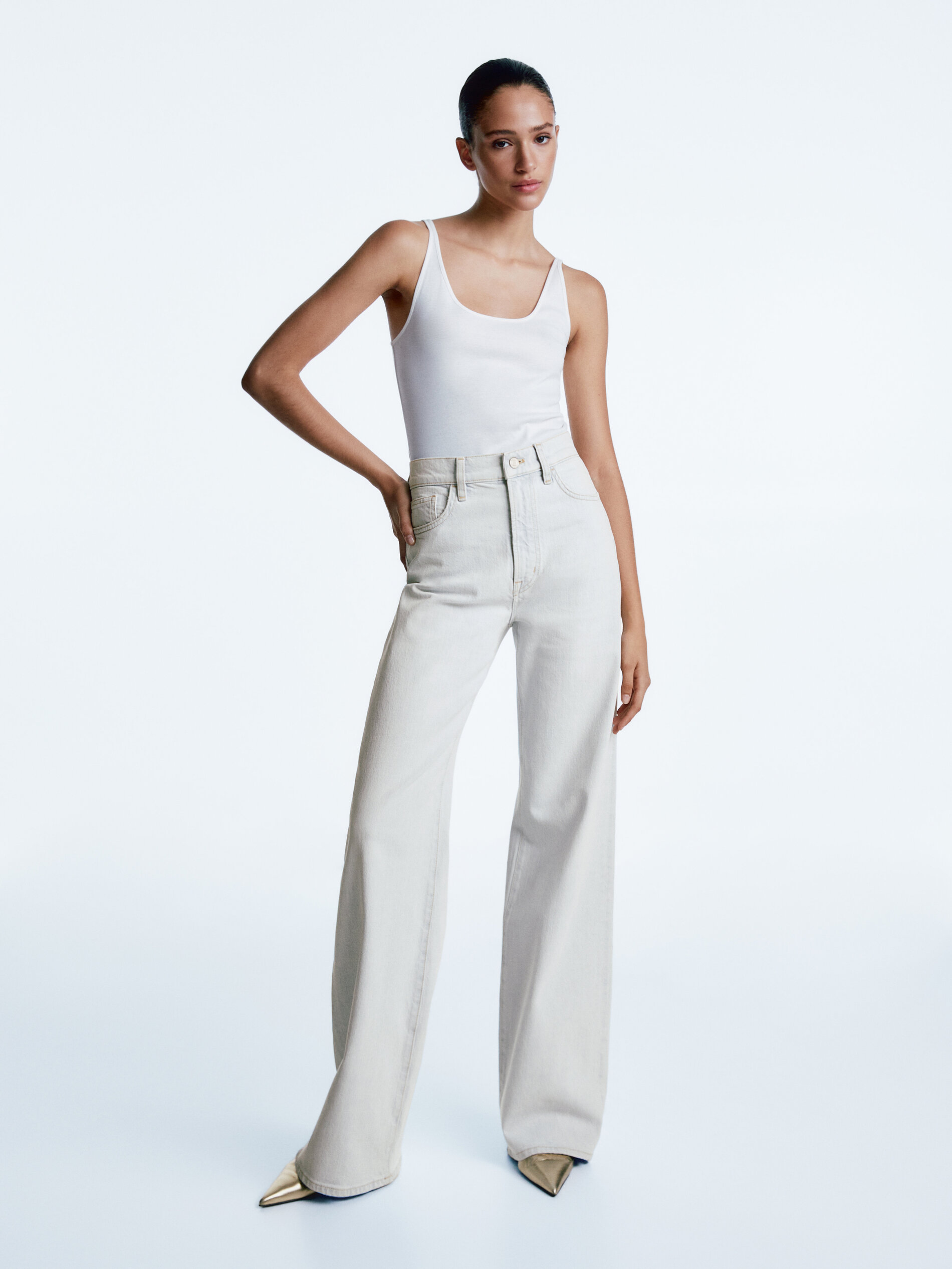 Wide-leg loose fit jeans - Massimo 