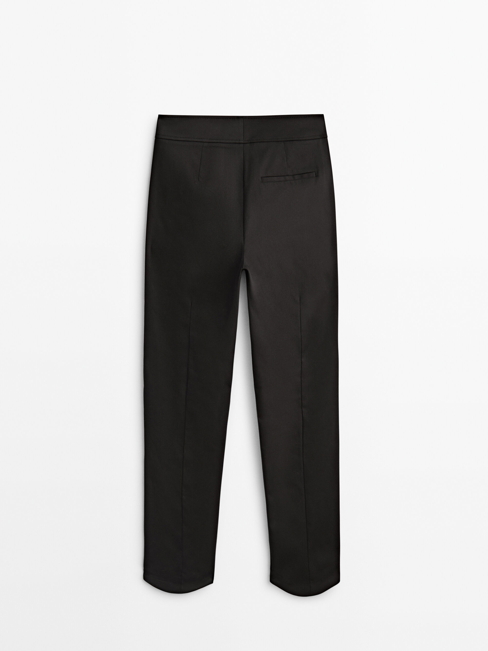 black cropped womens trousers