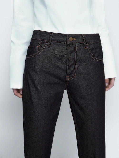 Pantalón "Jeans x Jeans" Straight Fit Massimo Dutti