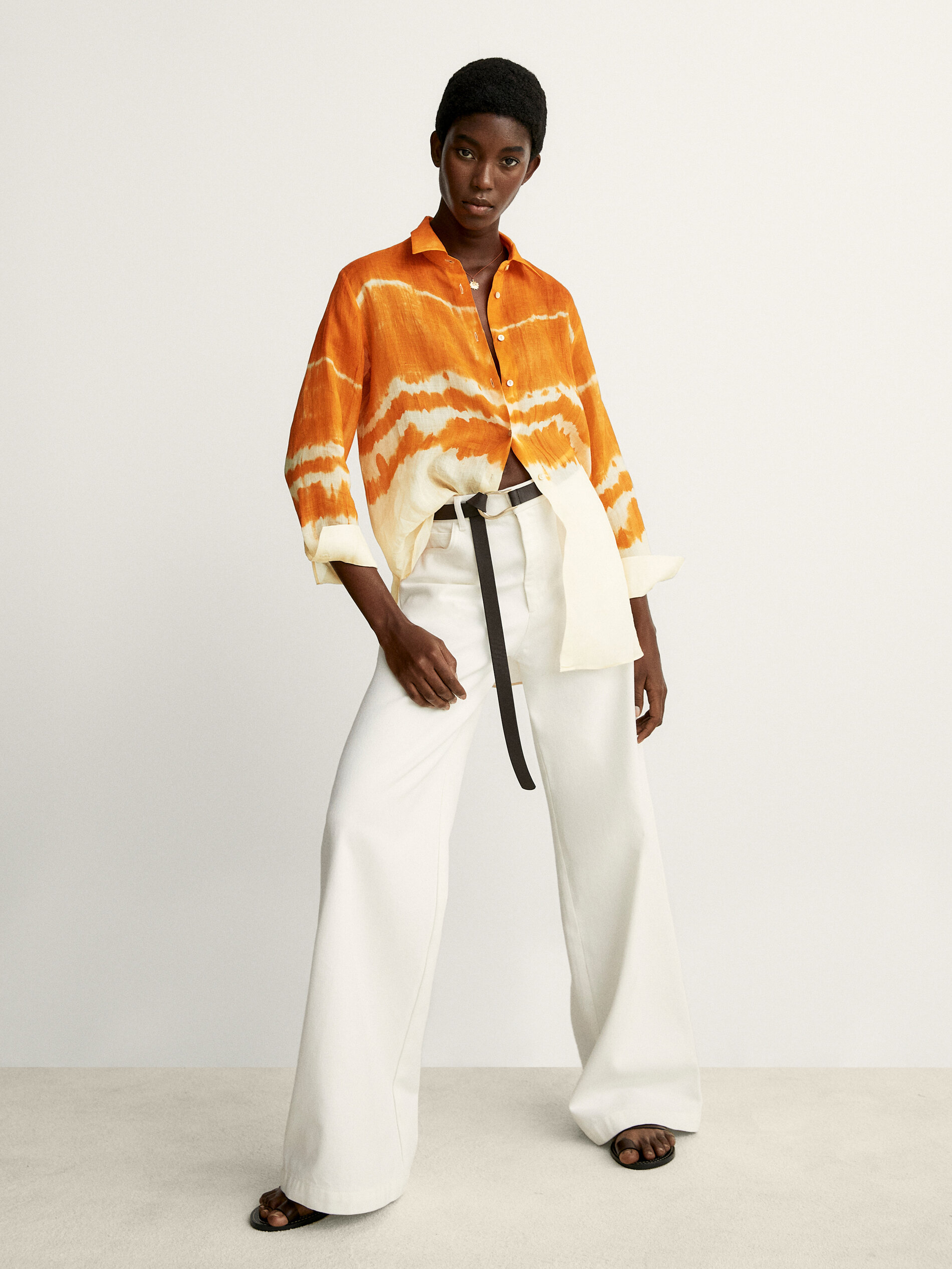 tie dye naranja ramio - Massimo Dutti España