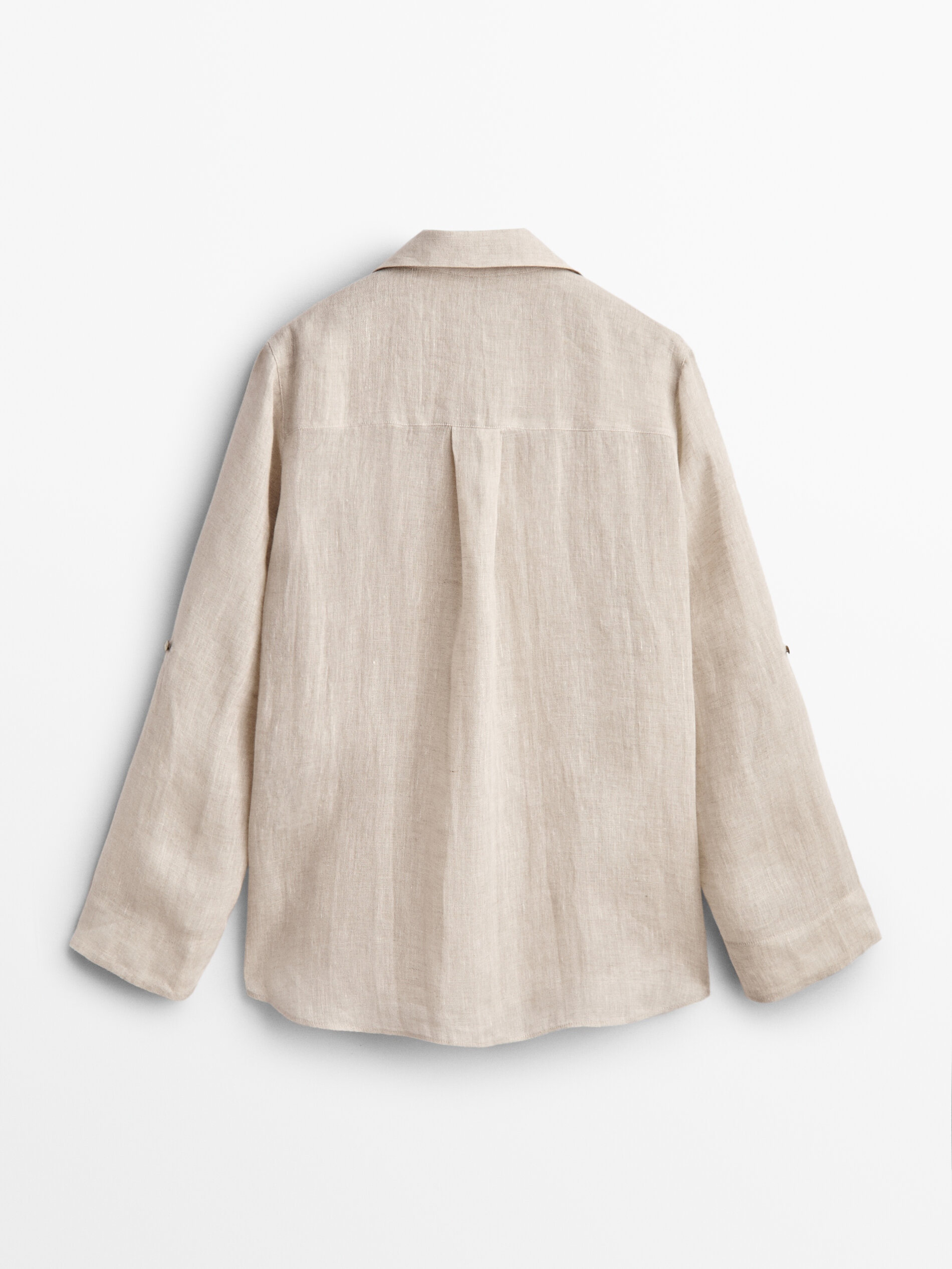 100% linen shirt with pockets - Massimo Dutti Finland